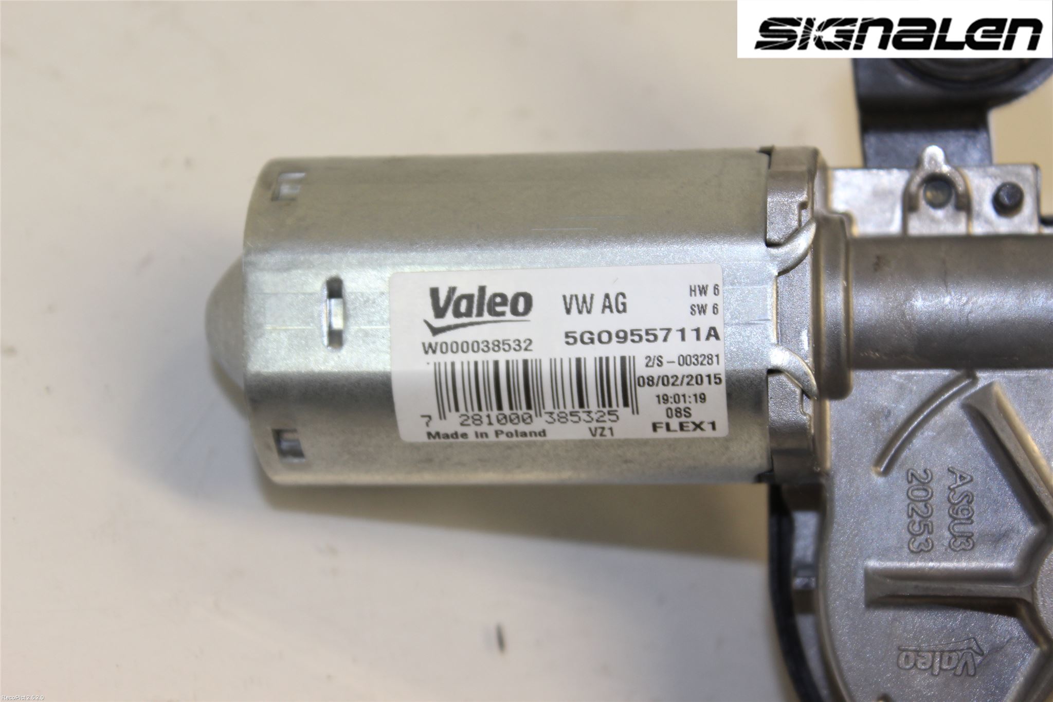 Volkswagen VW PASSAT 15-19 Viskermotor Bakluke