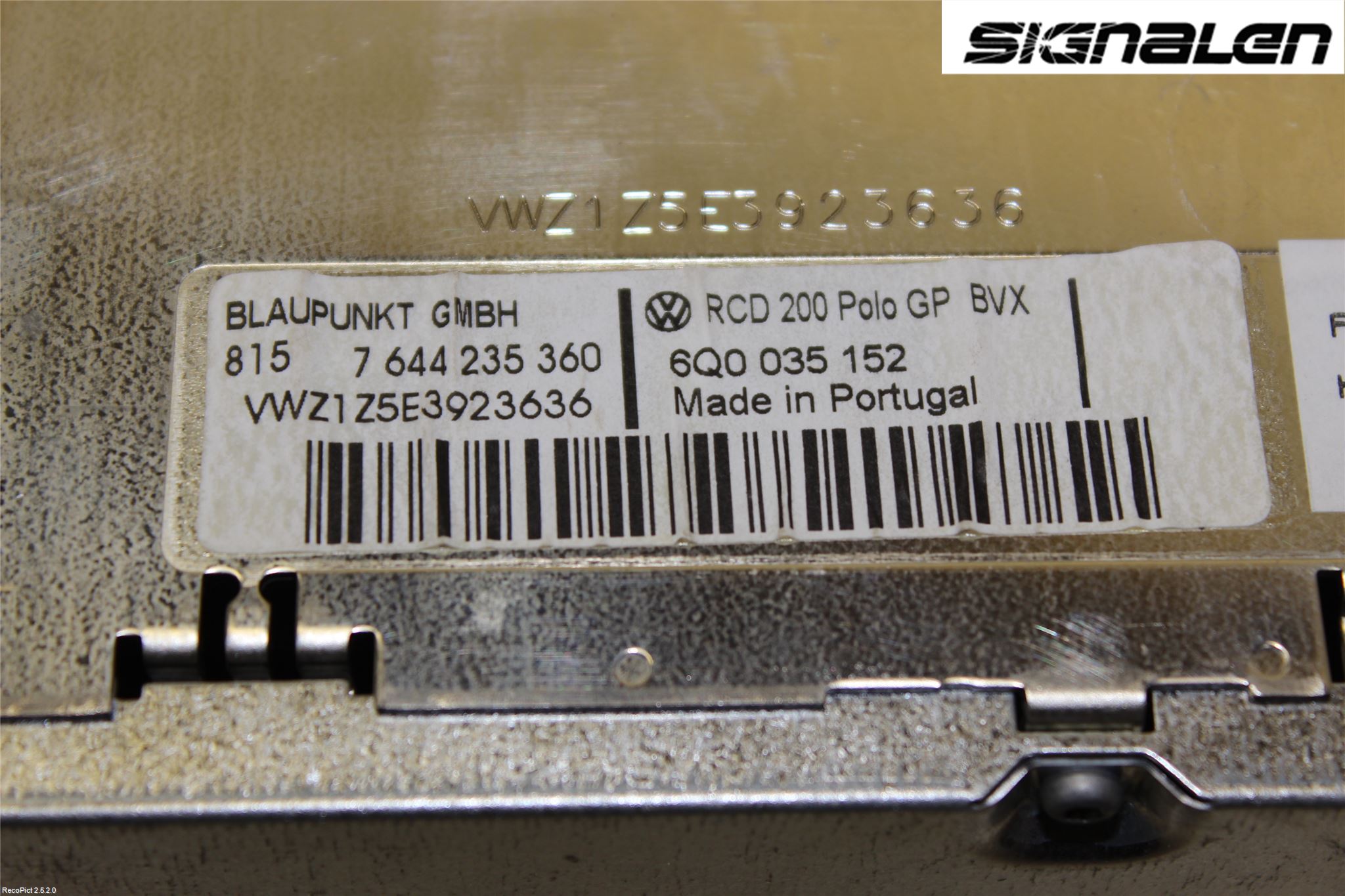 Volkswagen VW POLO 05-09 Stereo Radio