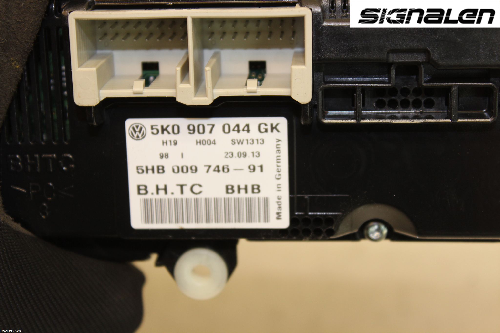 Volkswagen VW TIGUAN 07-16 Varme Ac Betjening-Display