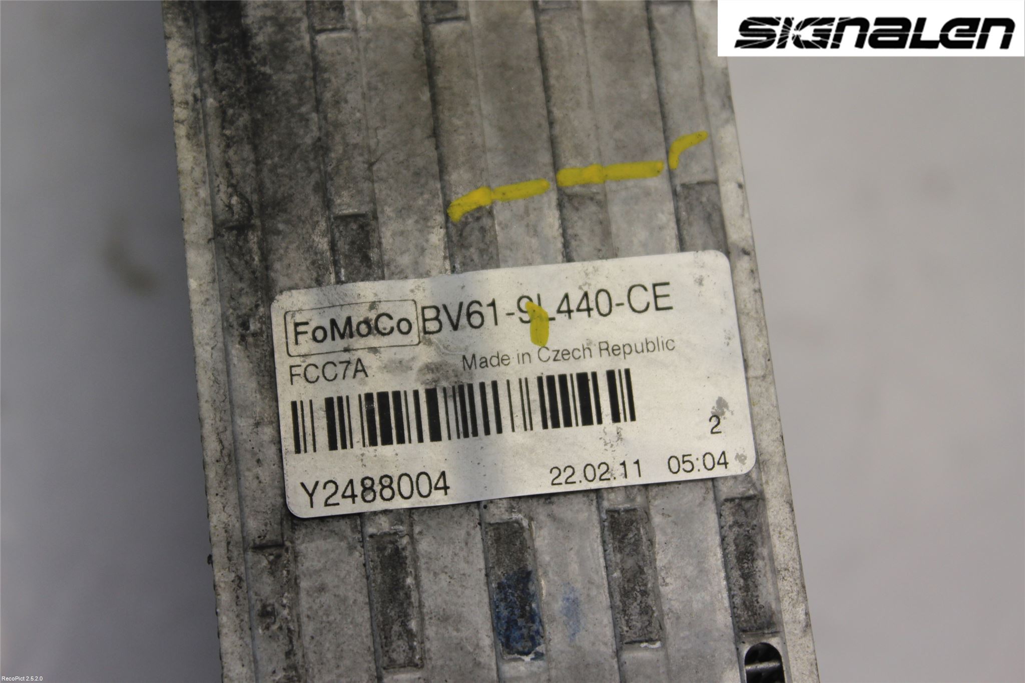 Ford FOCUS 11-14 Intercooler Radiator