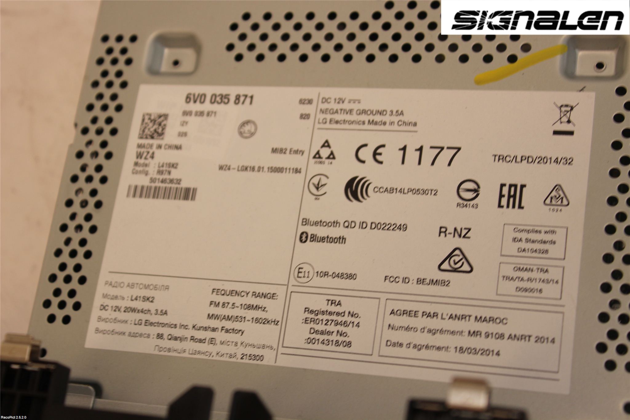 Skoda FABIA 07-14 Stereo Radio
