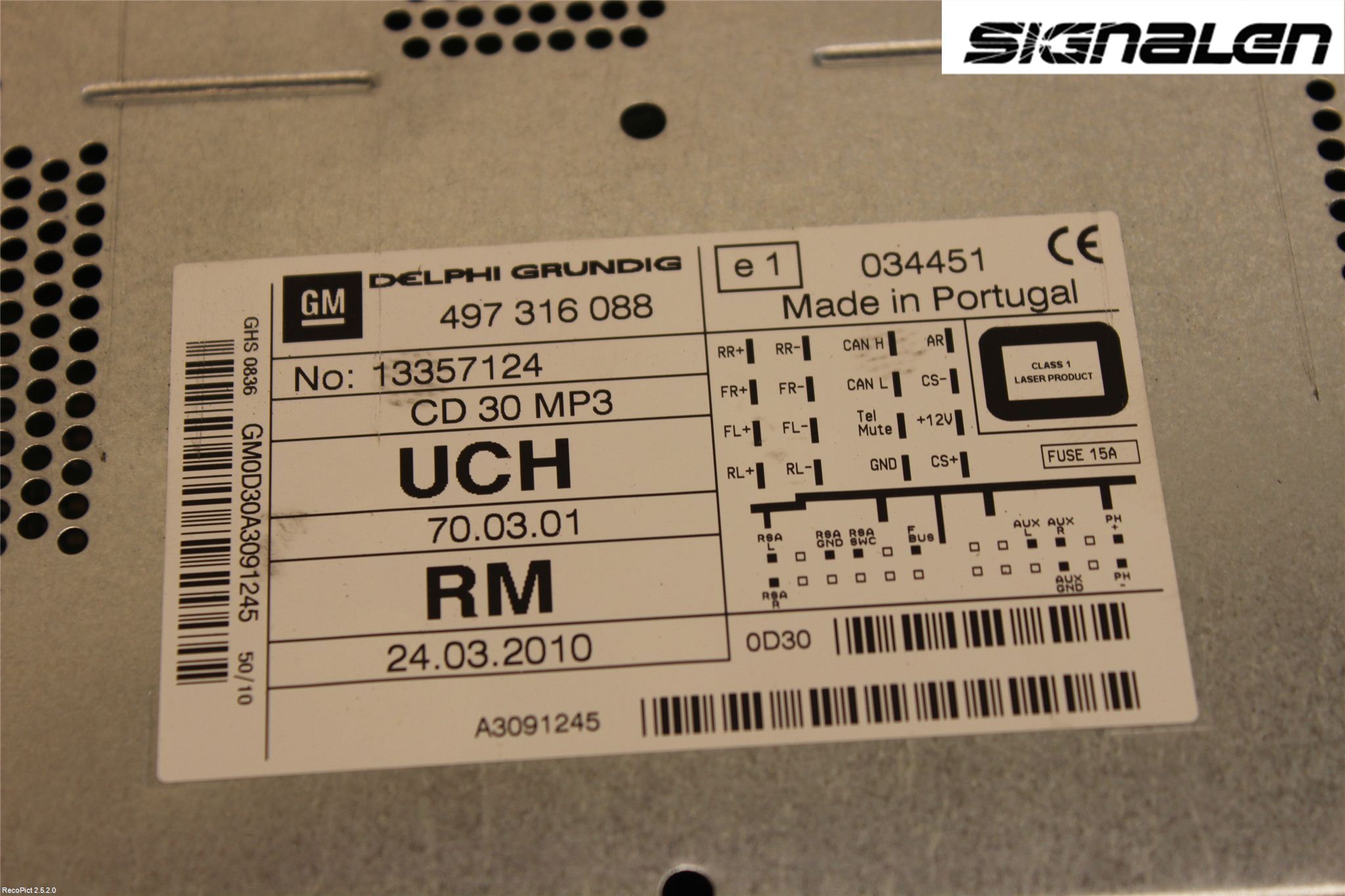 Opel CORSA D 07-14 Stereo Radio