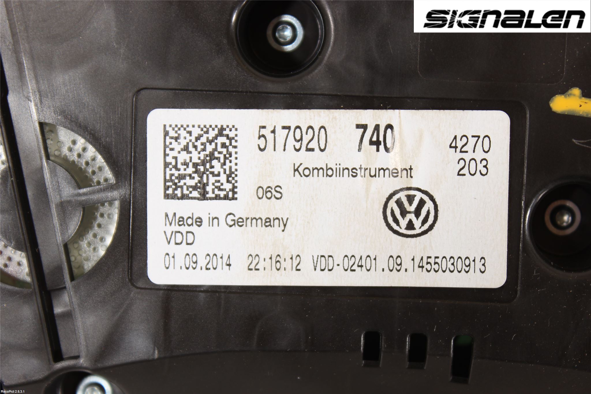Volkswagen VW GOLF SPORTSVAN 15-20 Instr Kombinert