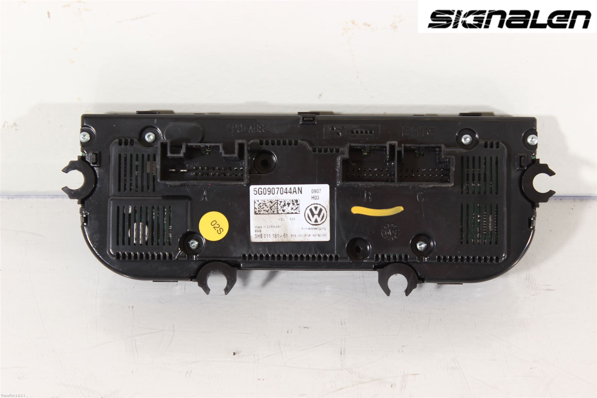 Volkswagen VW GOLF SPORTSVAN 15-20 Varme Ac Betjening-Display