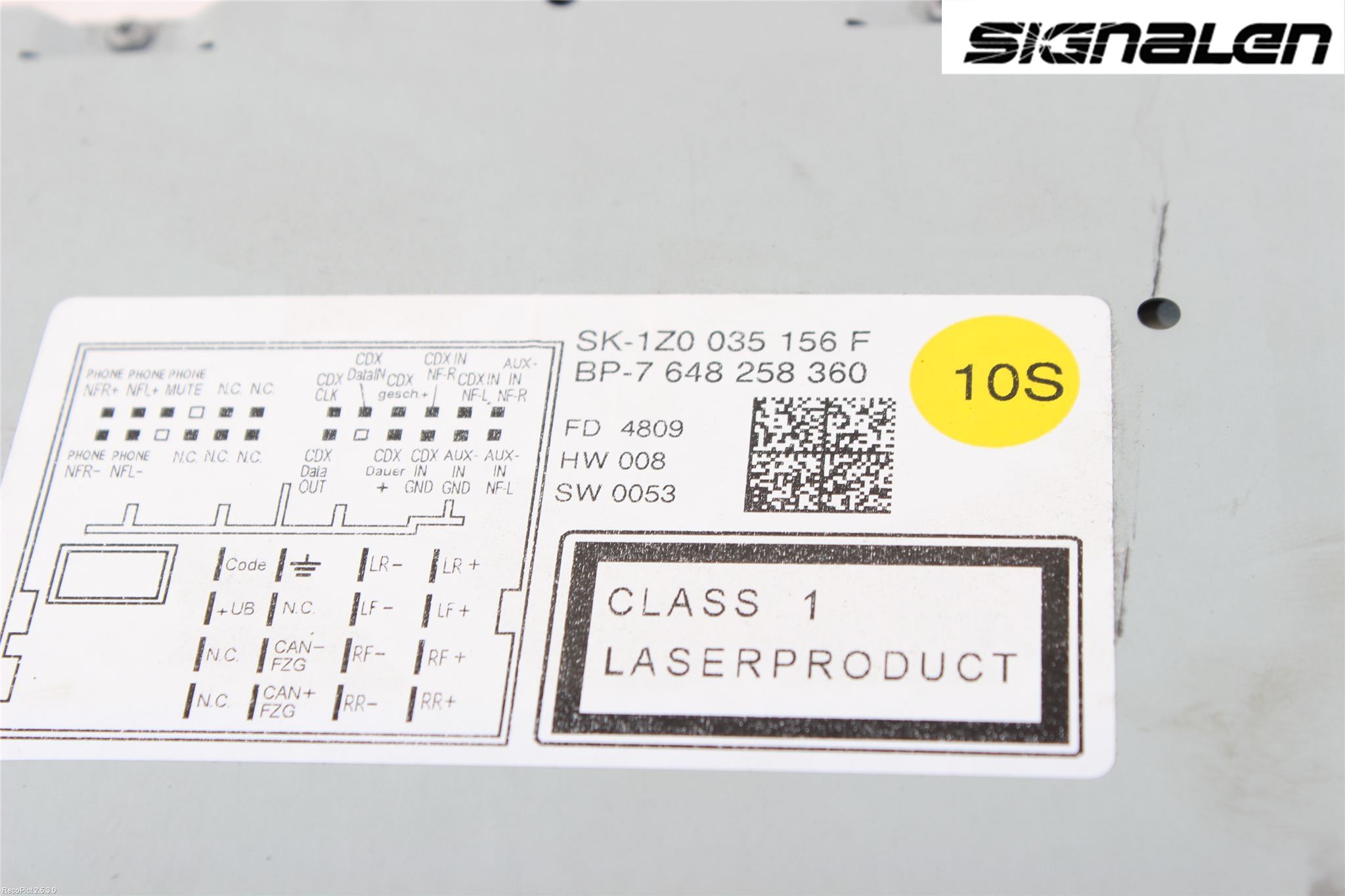 Skoda OCTAVIA (1Z) 05-13 Stereo Radio