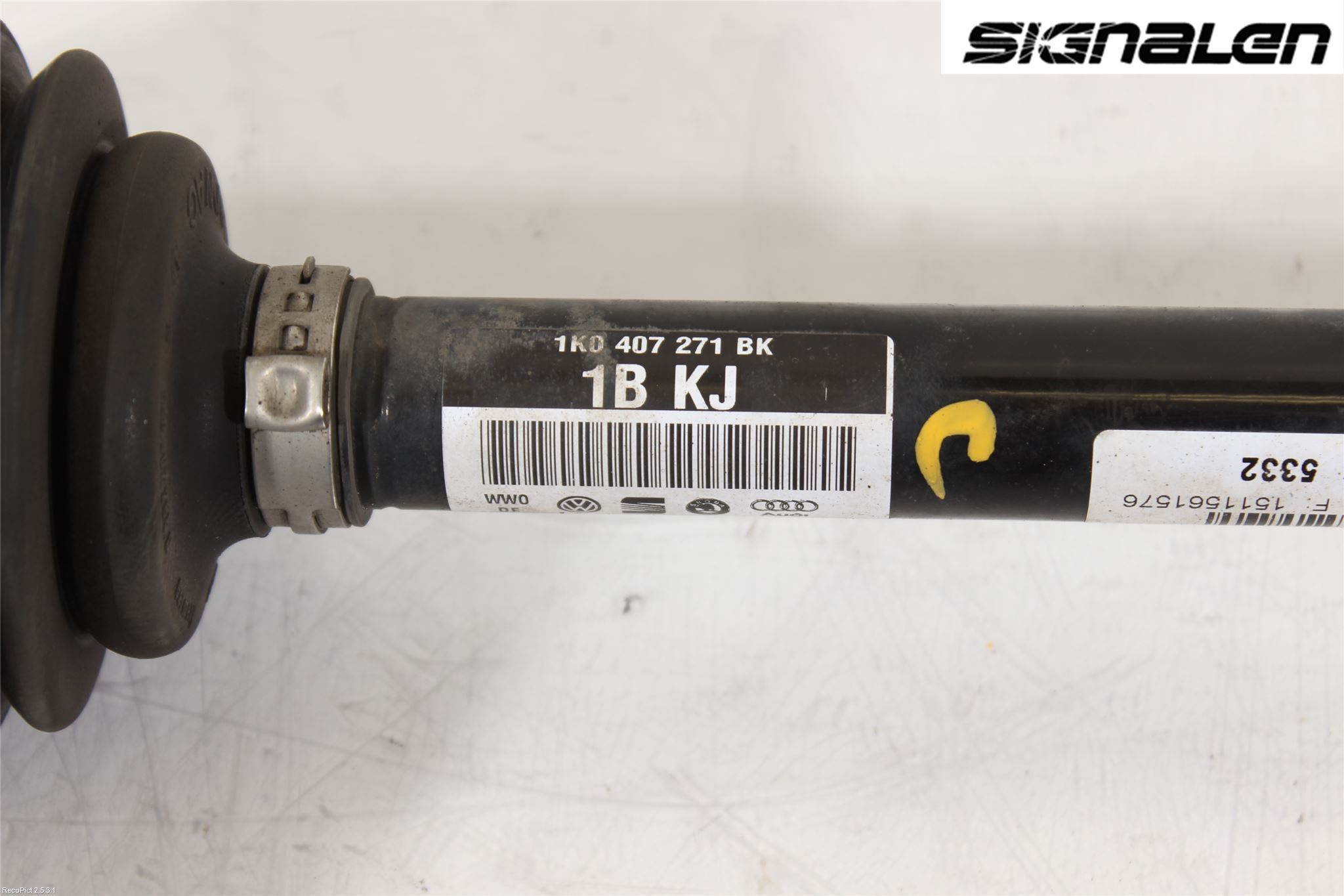 Volkswagen VW GOLF / E-GOLF VII 13-20 Drivaksel Foran Kompl Venstre