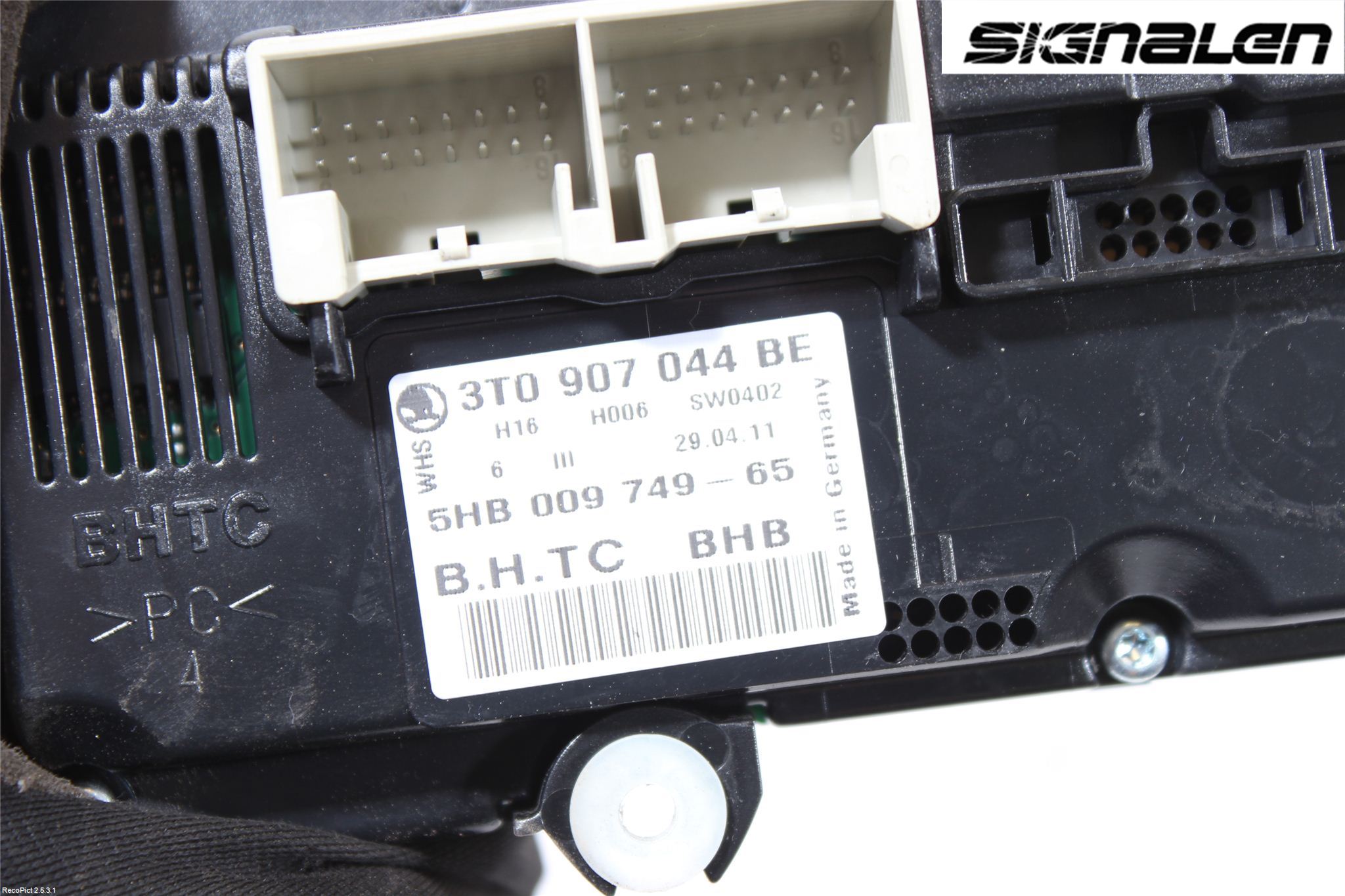 Skoda OCTAVIA (1Z) 05-13 Varme Ac Betjening-Display