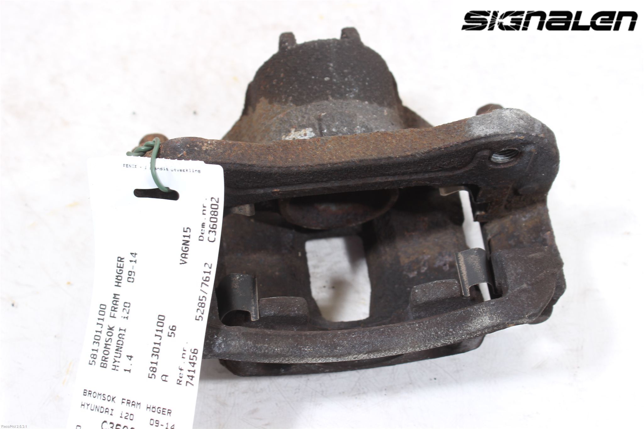 Hyundai i20 PB 09-14 Bremsecaliper Foran Høyre