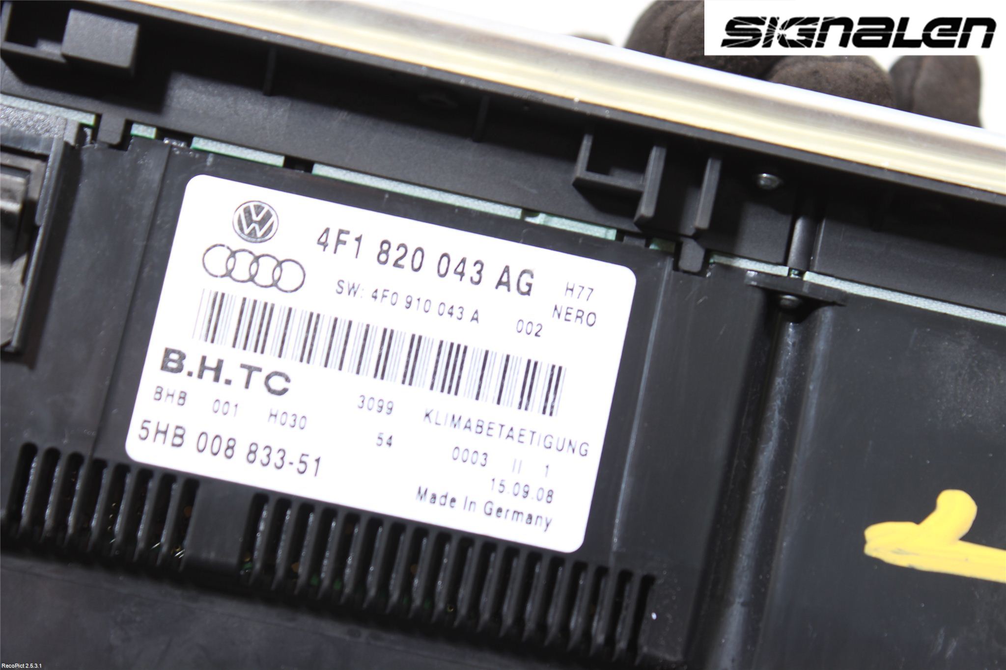 Audi A6/S6     05-11 Varme Ac Betjening-Display
