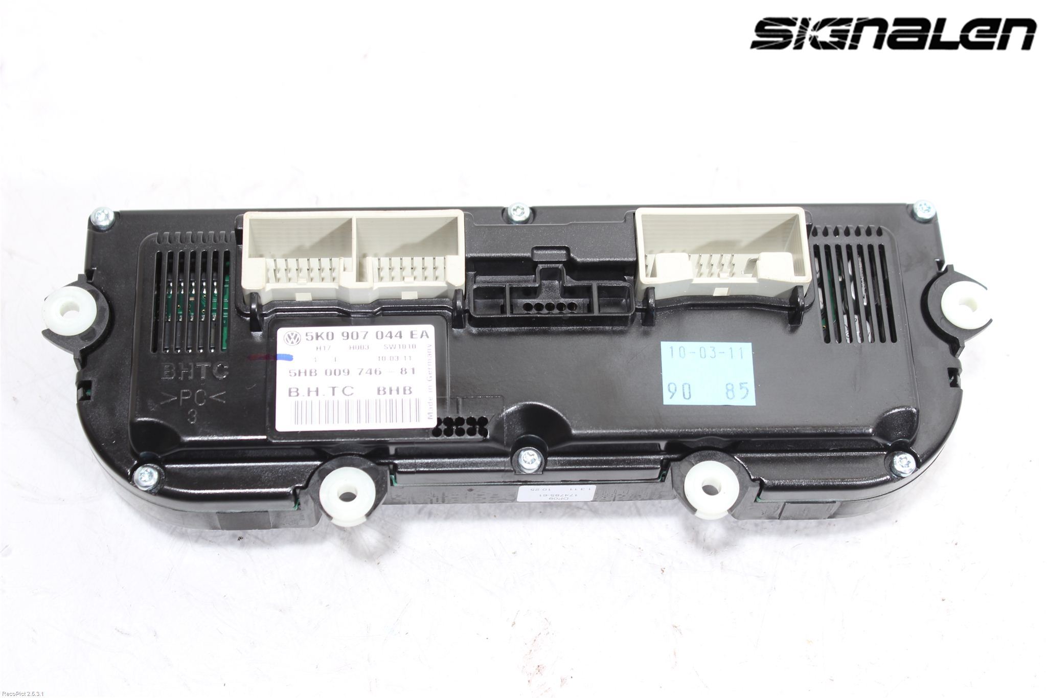 Volkswagen VW GOLF VI 09-13 Varme Ac Betjening-Display