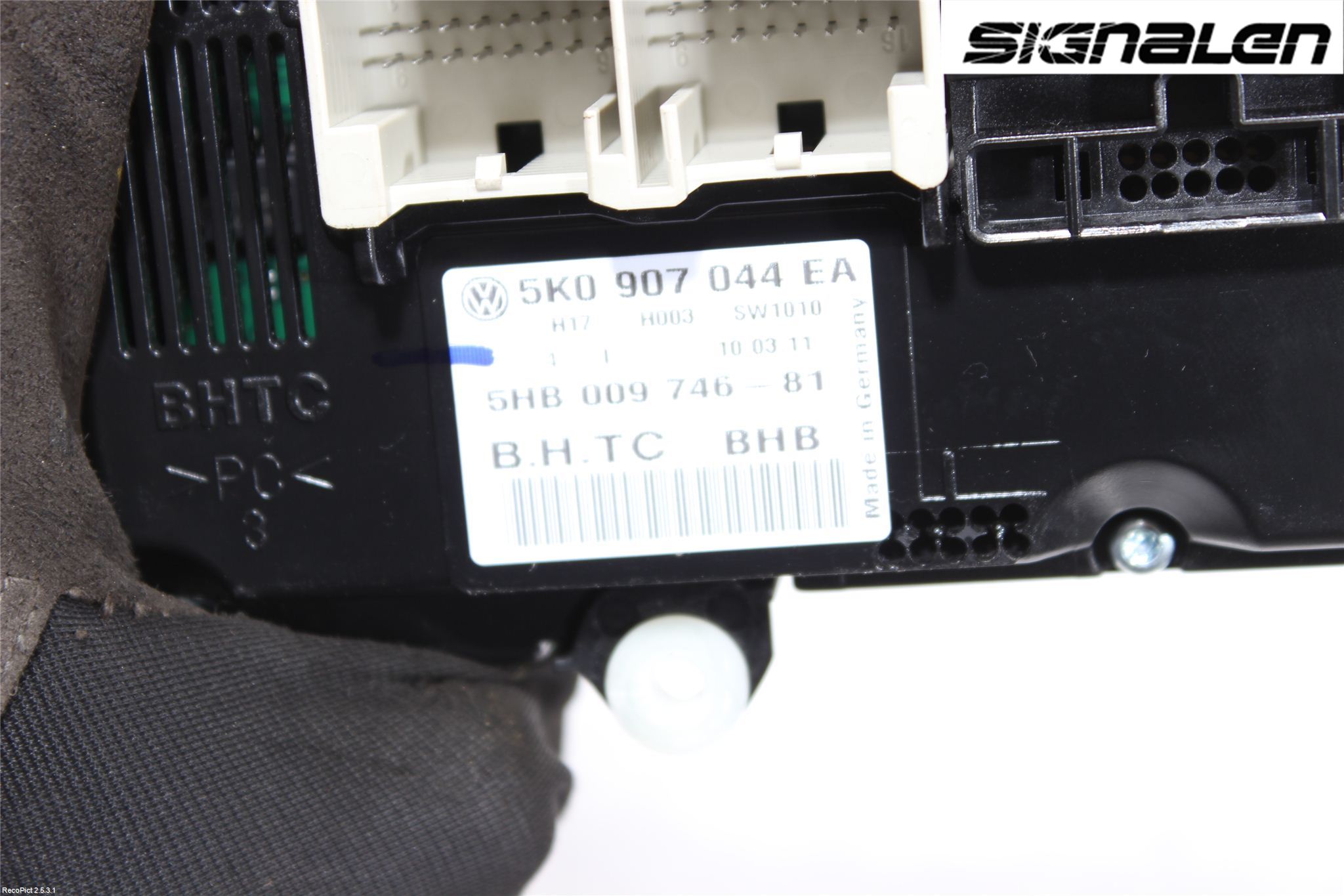 Volkswagen VW GOLF VI 09-13 Varme Ac Betjening-Display