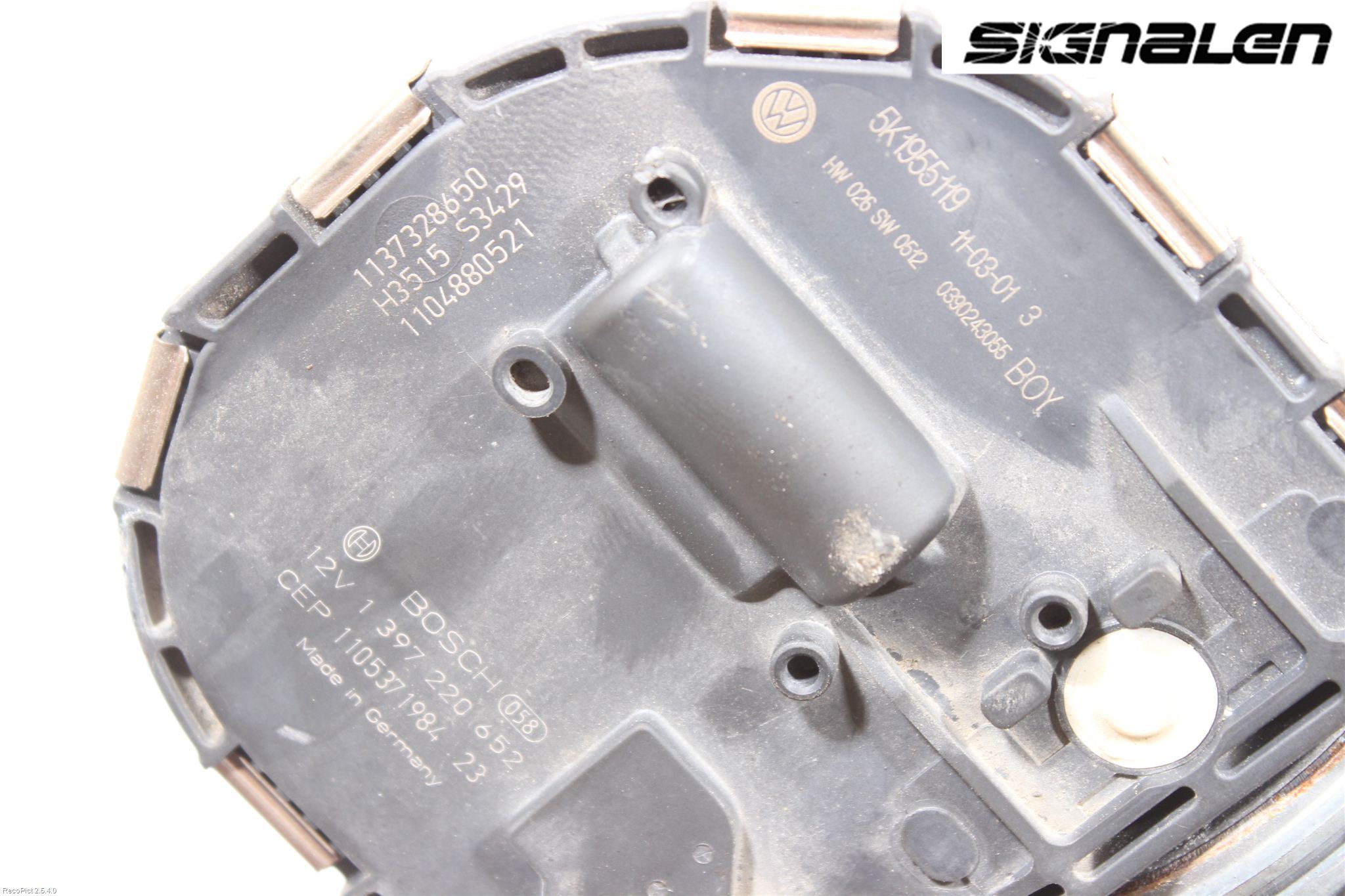 Volkswagen VW GOLF VI 09-13 Viskermotor Frontrute