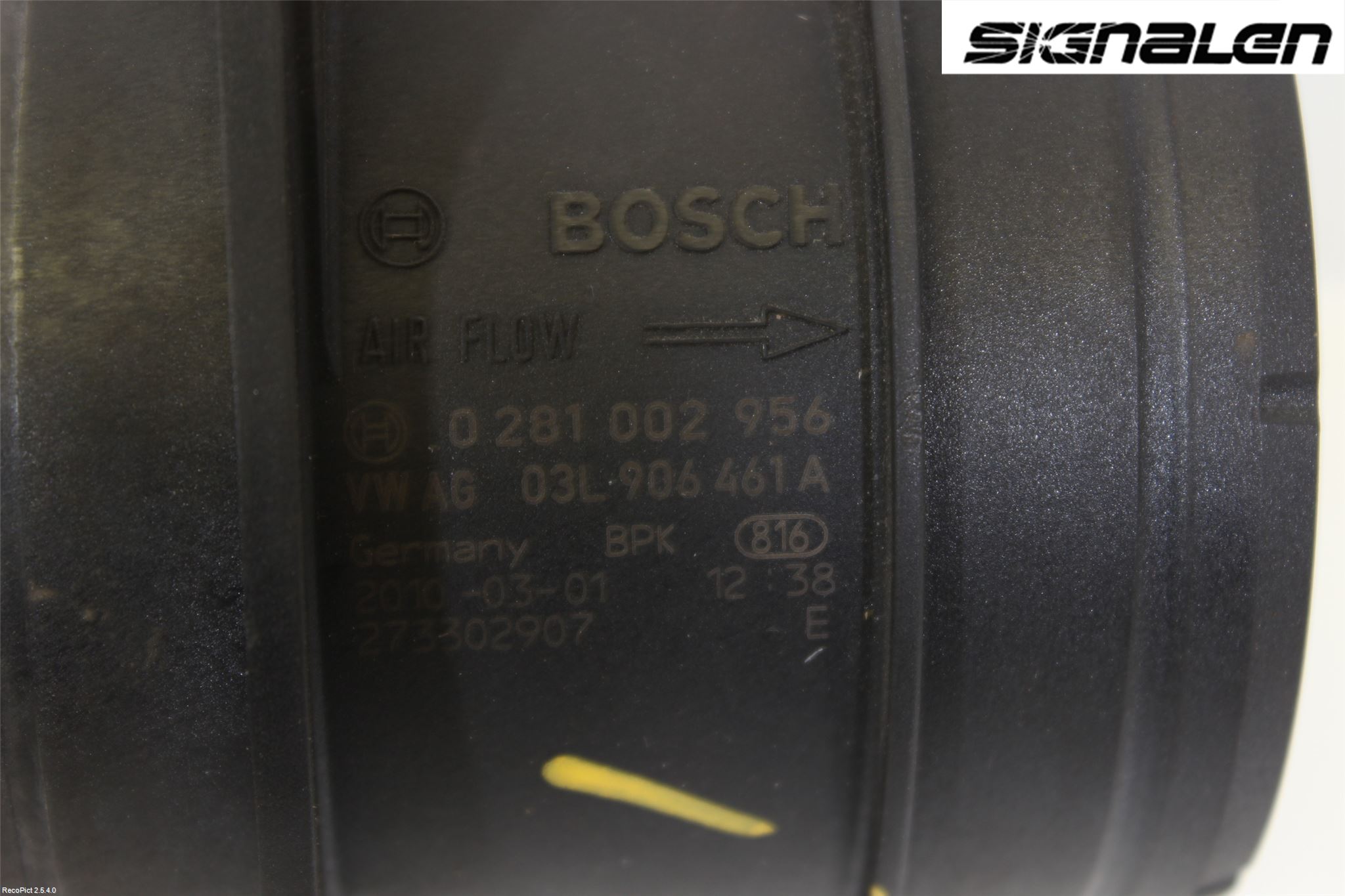 Volkswagen VW GOLF VI 09-13 Inns Luftmassemåler