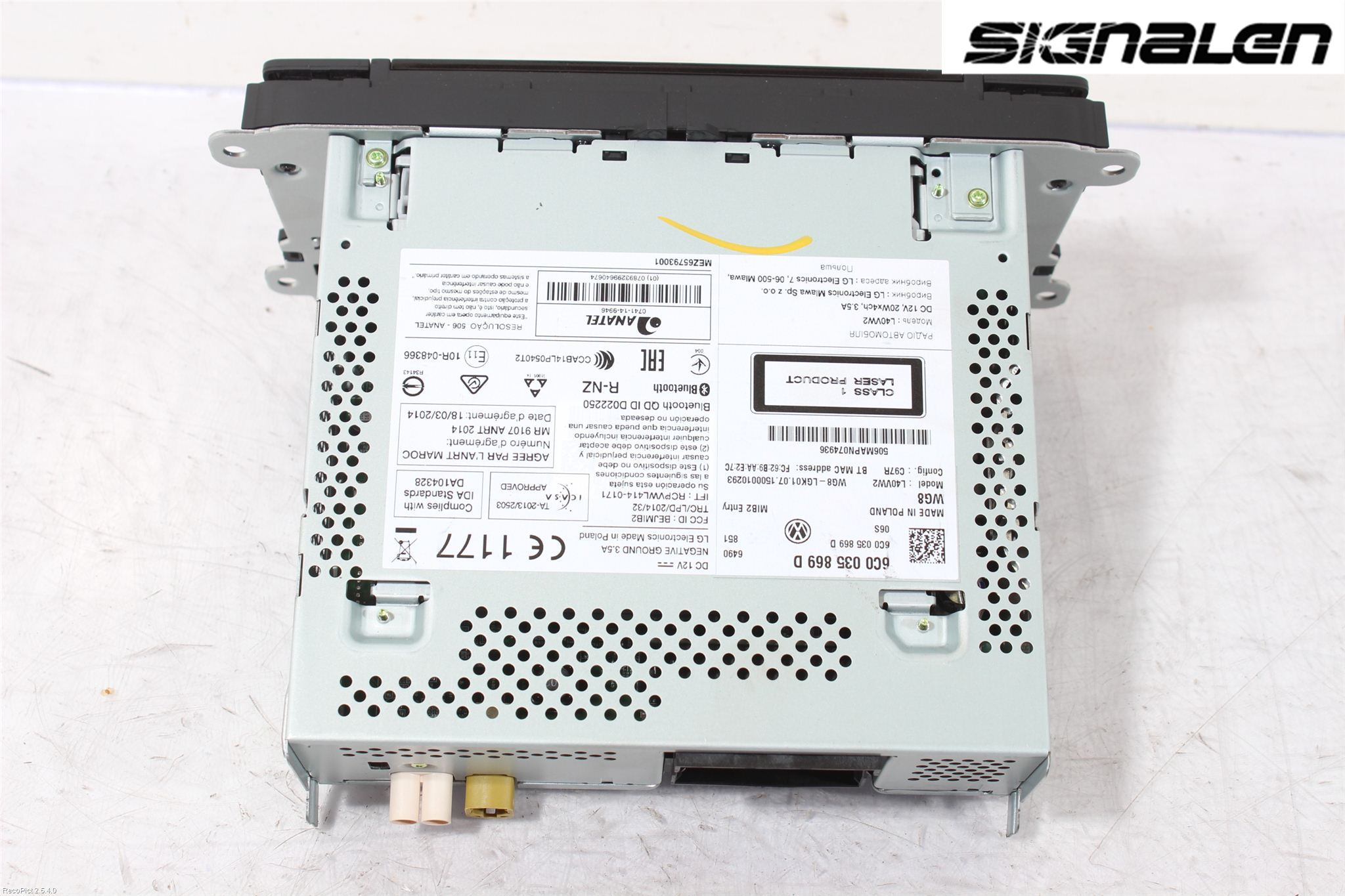 Volkswagen VW POLO 10-17 Stereo Radio
