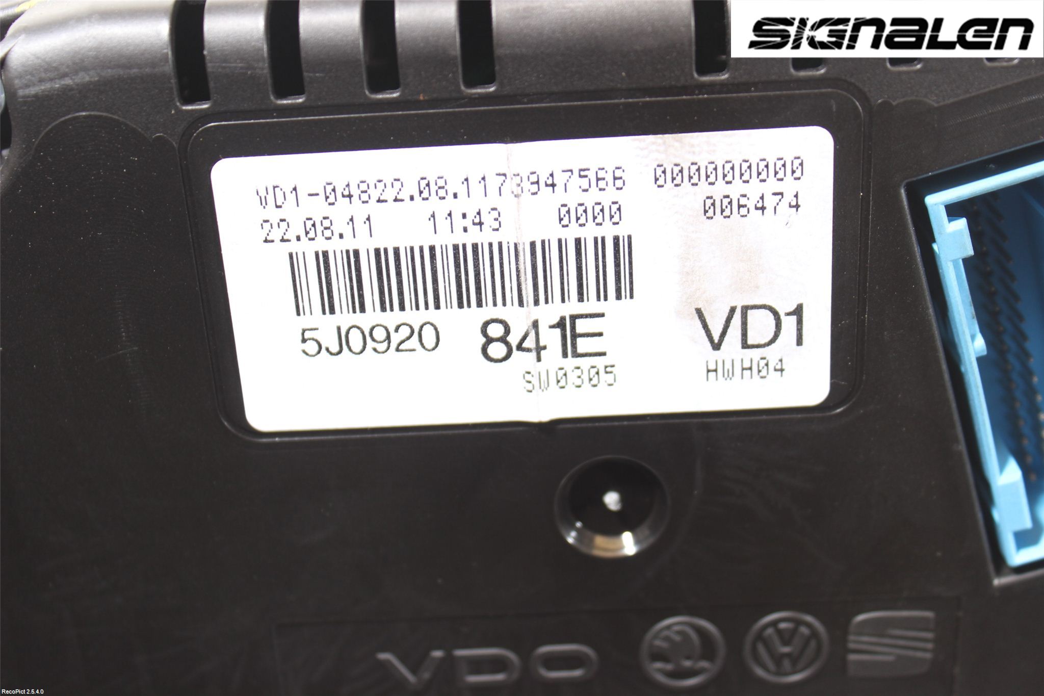Skoda FABIA 07-14 Instr Kombinert