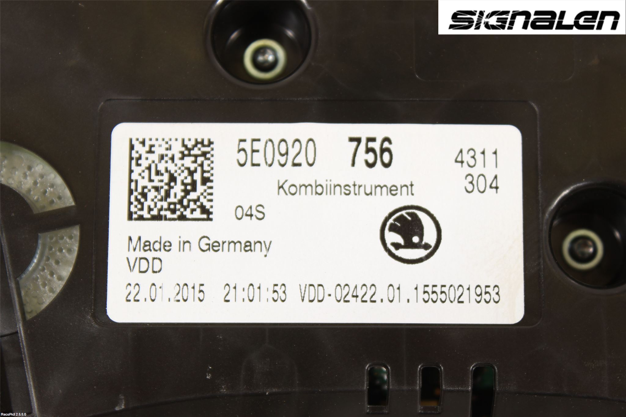 Skoda OCTAVIA (5E) 13-20 Instr Kombinert