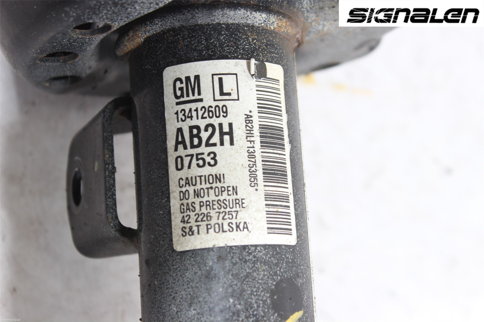Opel ASTRA J 10-15 Fjærbein Foran Venstre