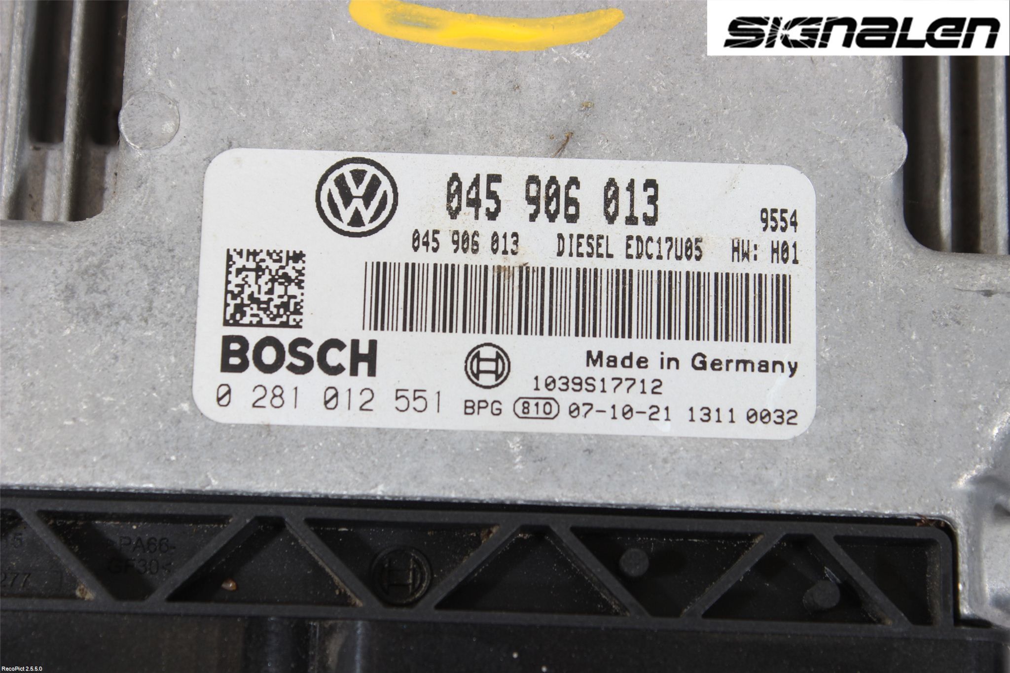 Volkswagen VW POLO 05-09 Styreenhet Innsprøytning