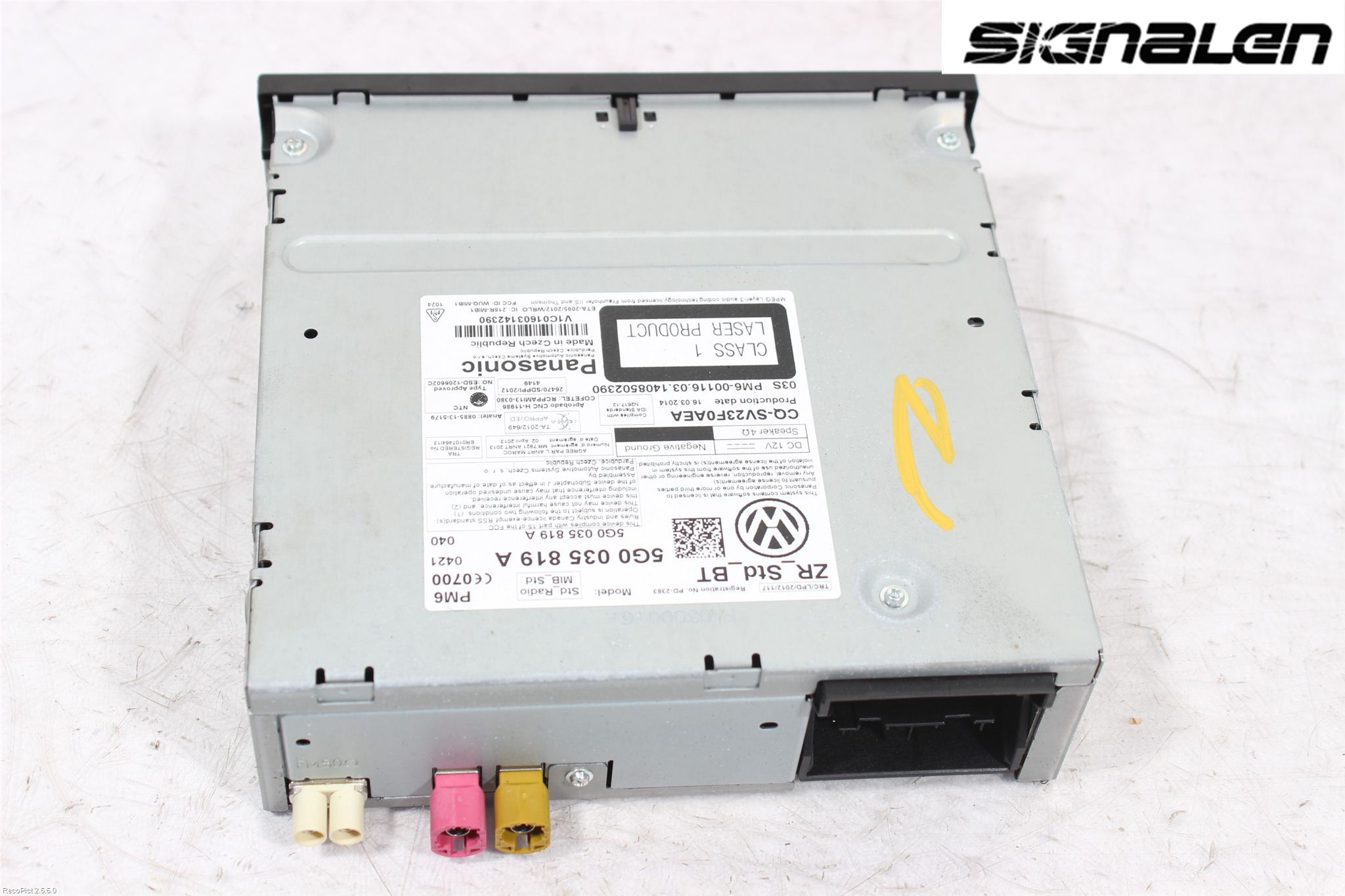 Volkswagen VW GOLF / E-GOLF VII 13-20 Stereo Radio