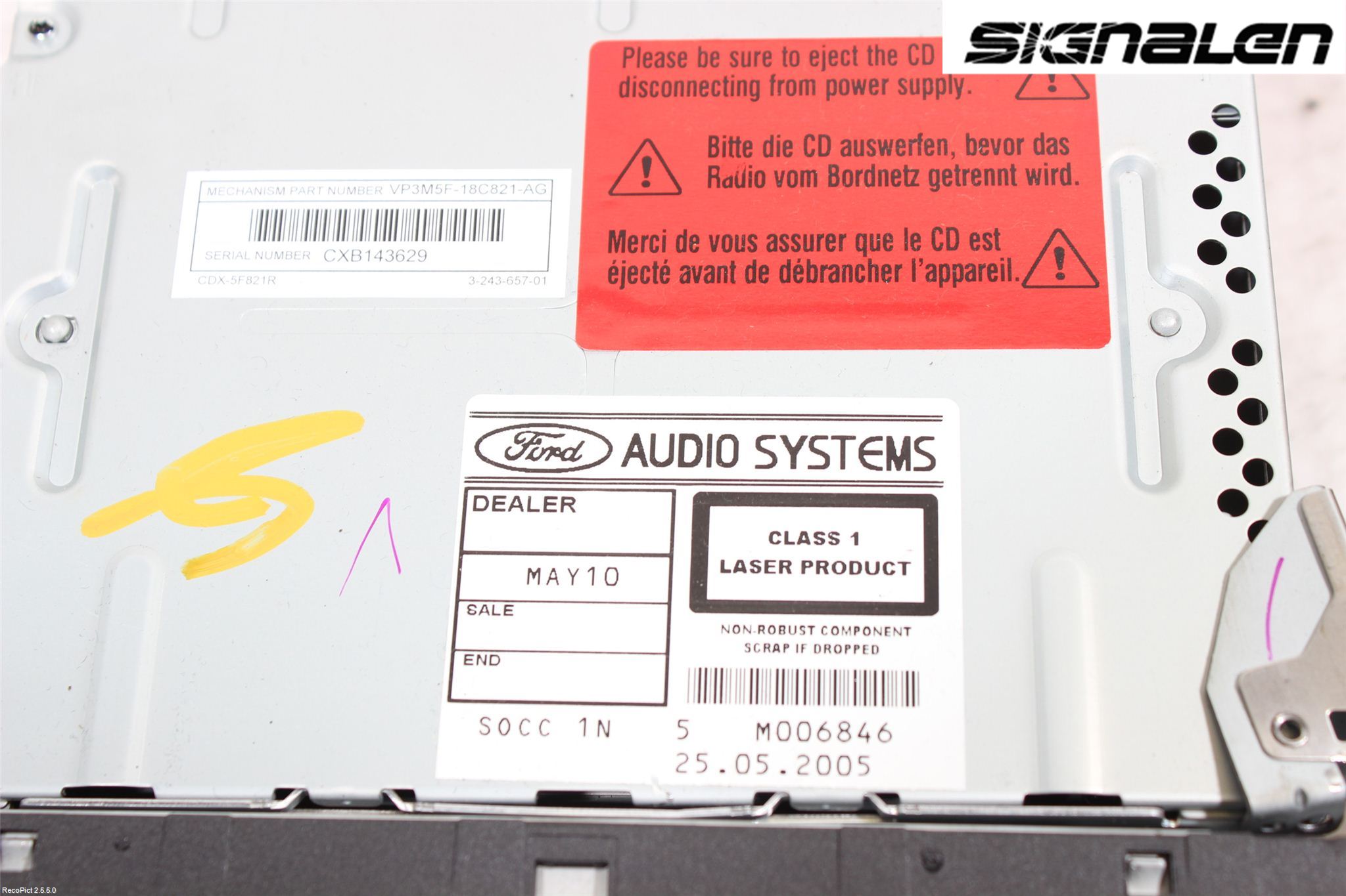 Ford FOCUS     04-07 Stereo Radio