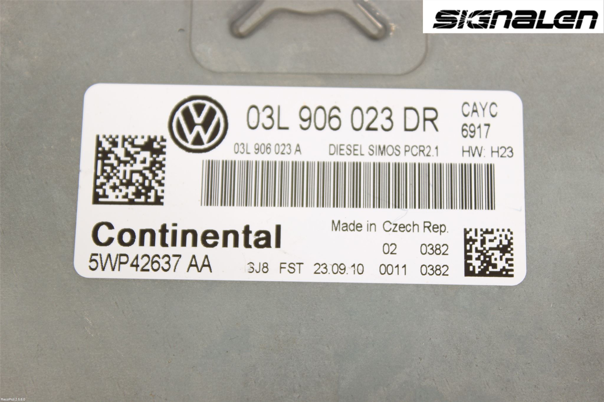 Volkswagen VW GOLF PLUS/CROSS GOLF 04-14 Styreenhet Innsprøytning