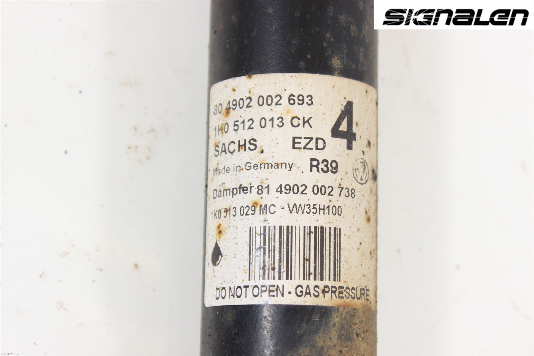 Volkswagen VW GOLF PLUS/CROSS GOLF 04-14 Støtdemper Bak
