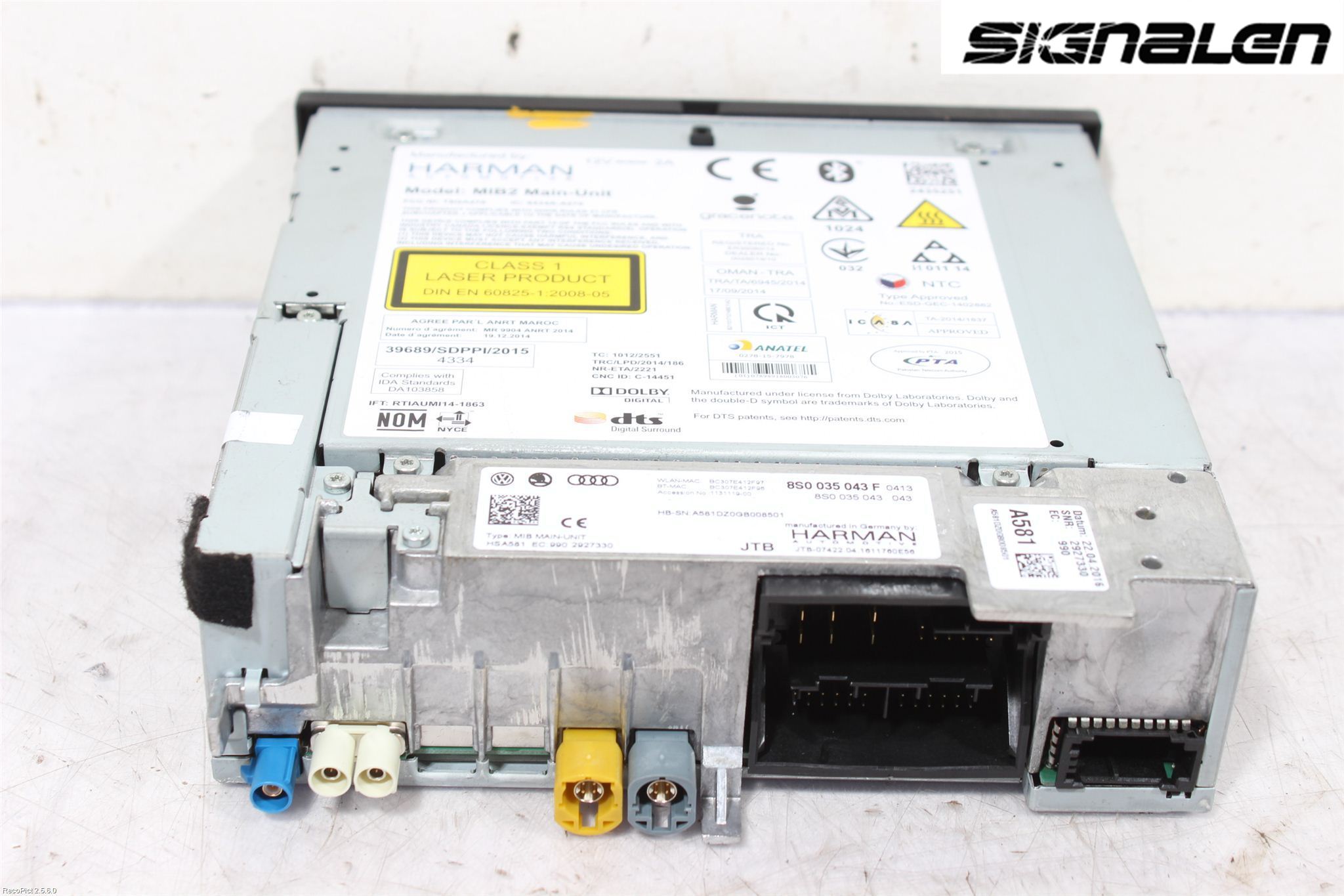 Audi TT/TTS/TT RS 15- Stereo Radio