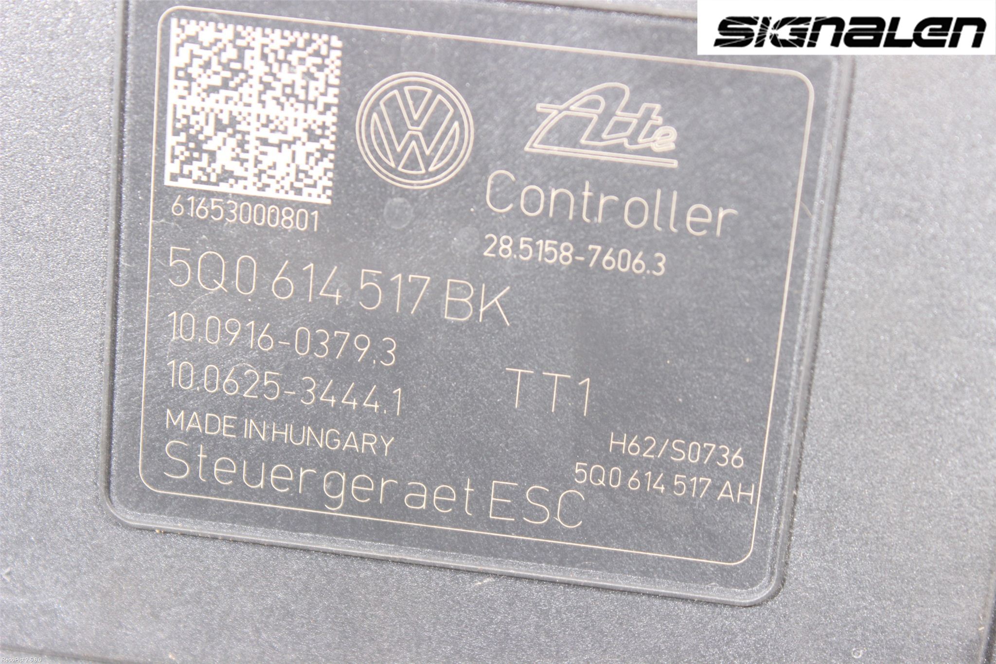 Volkswagen VW GOLF / E-GOLF VII 13-20 Abs Hydraulikkaggregat
