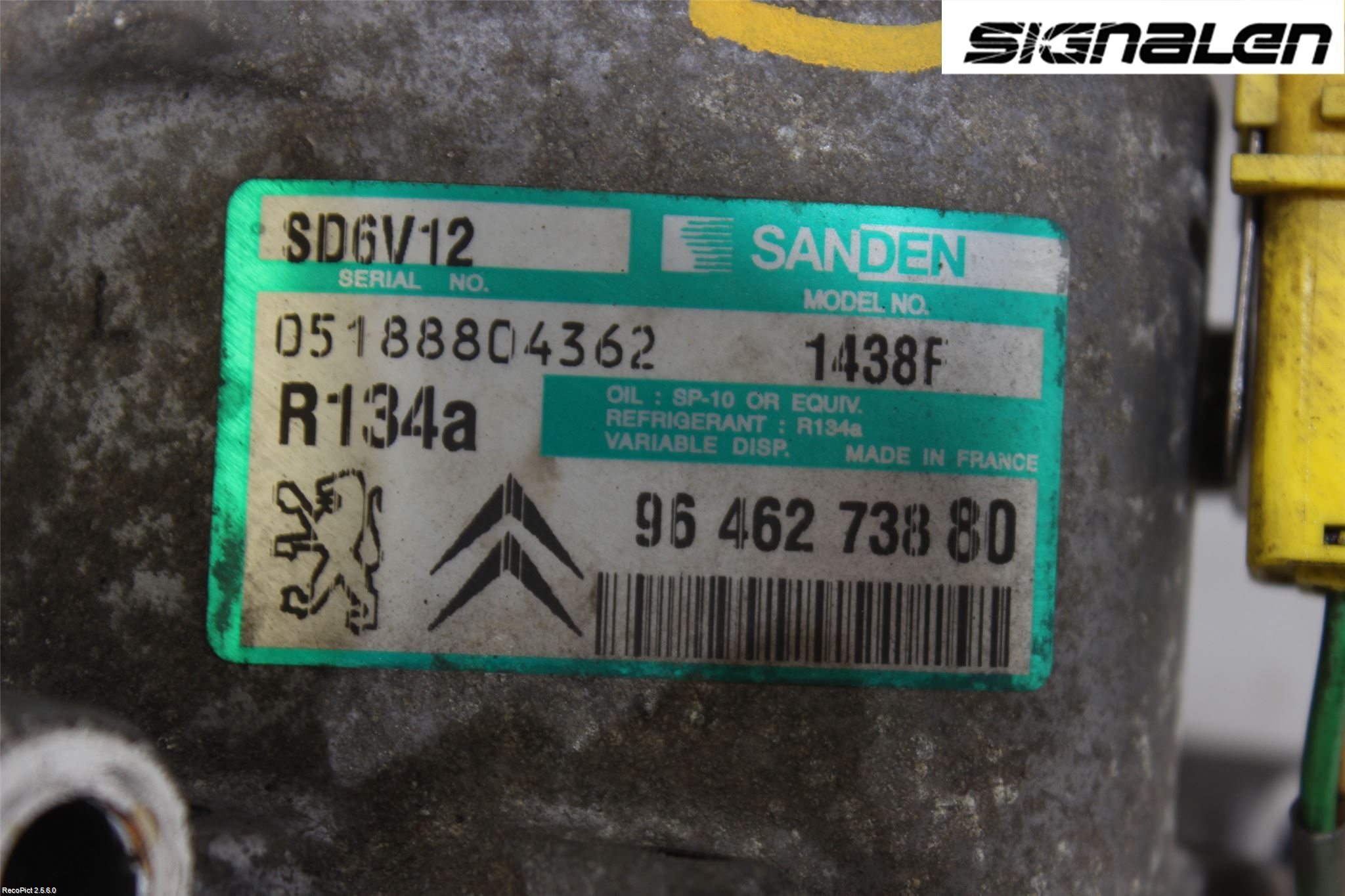Peugeot 307     01-05 Varme Ac Kompressor