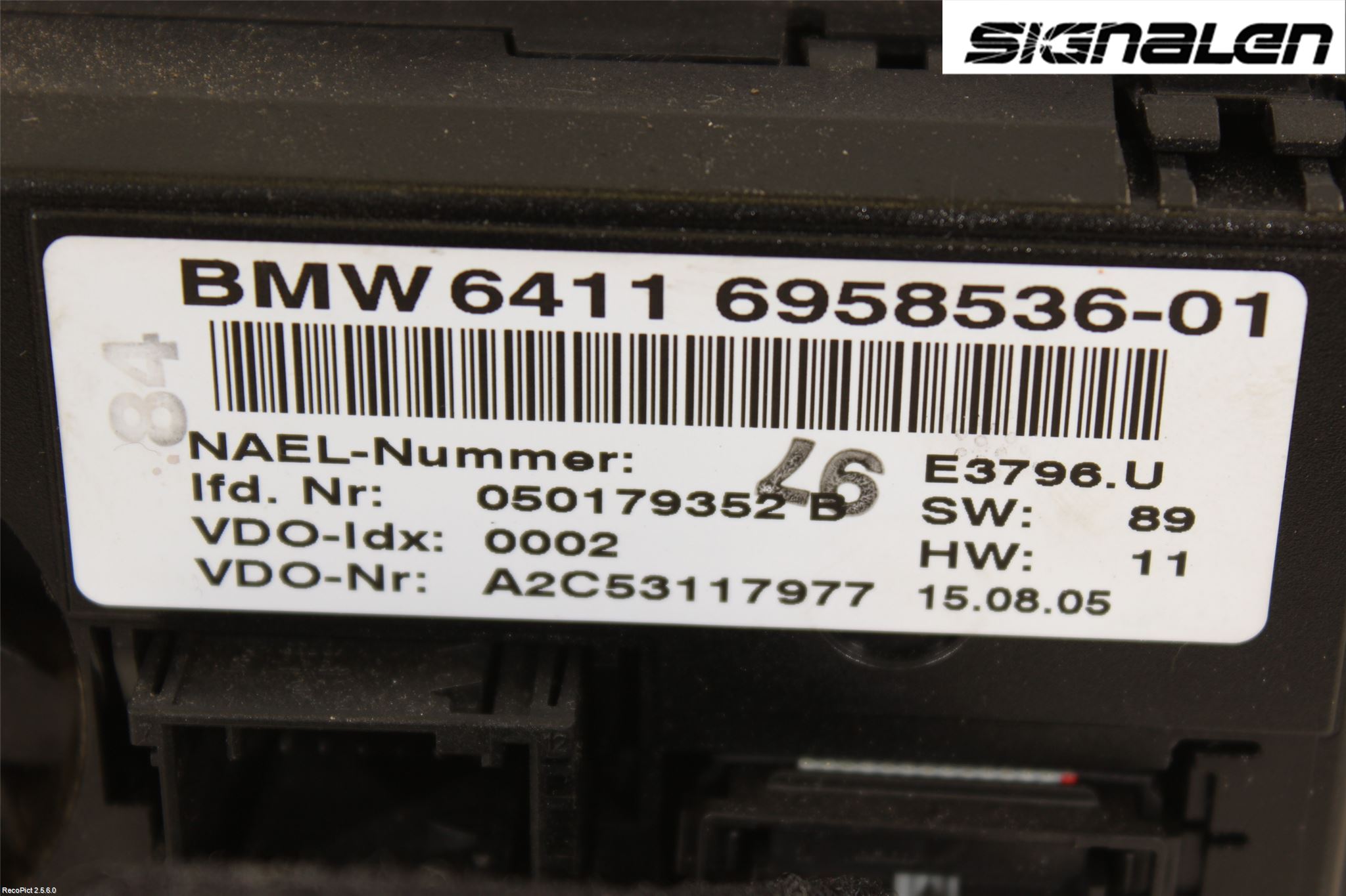 BMW 3 E90/91 SED/TOU 05-12 Varme Ac Betjening-Display