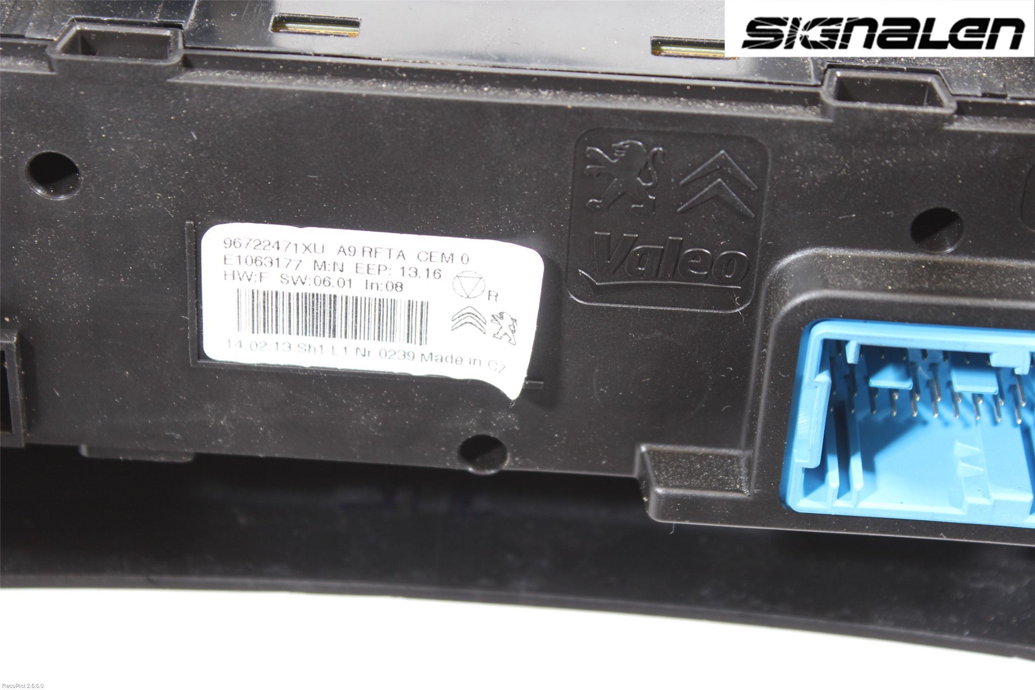 Peugeot 2008 13-20 Varme Ac Betjening-Display