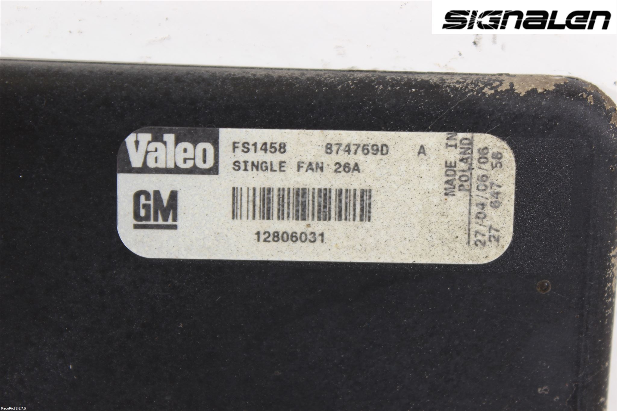 Opel VECTRA C 06-08 Kjølevifte Elektrisk