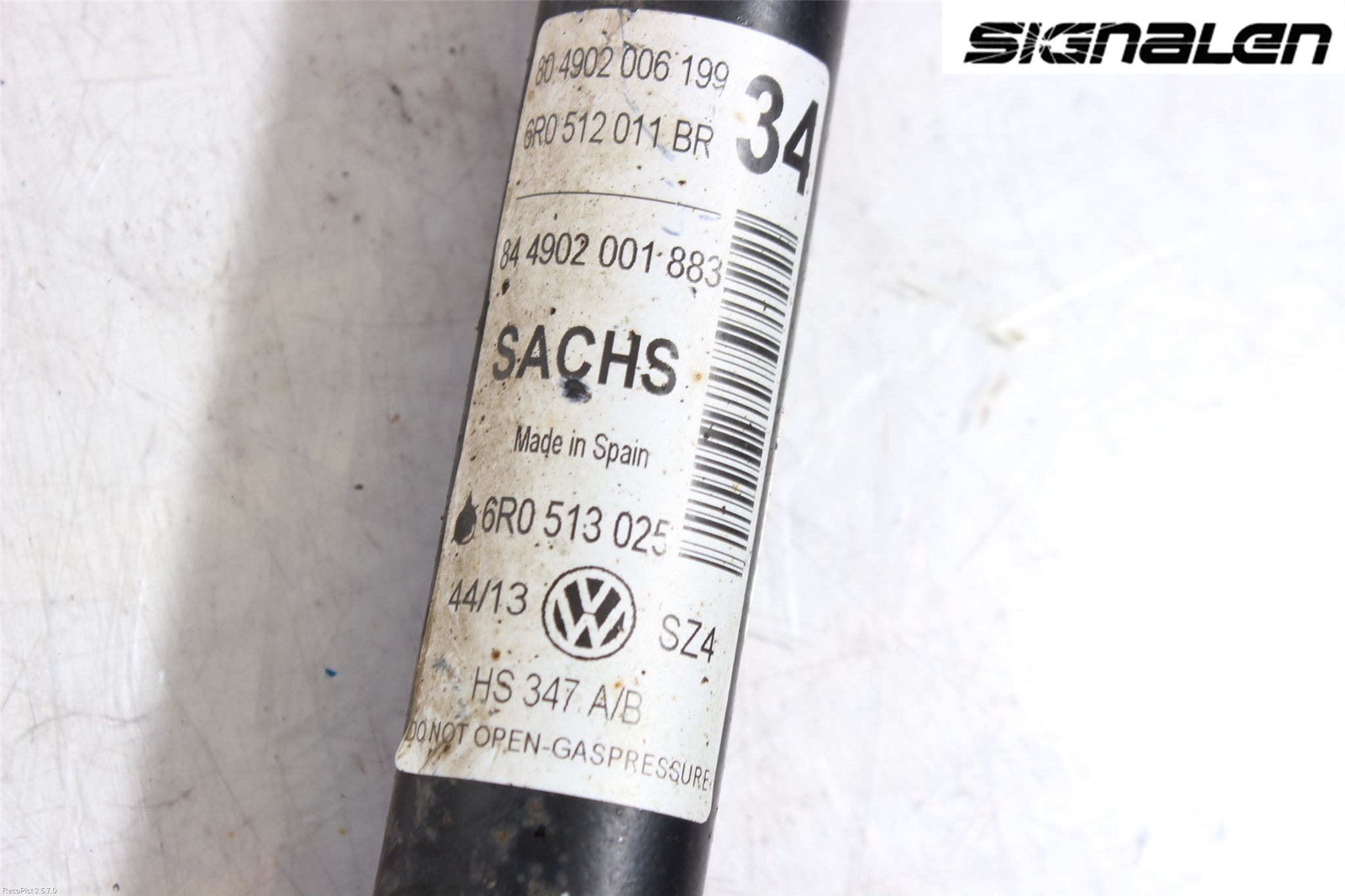 Volkswagen VW POLO 10-17 Støtdemper Bak