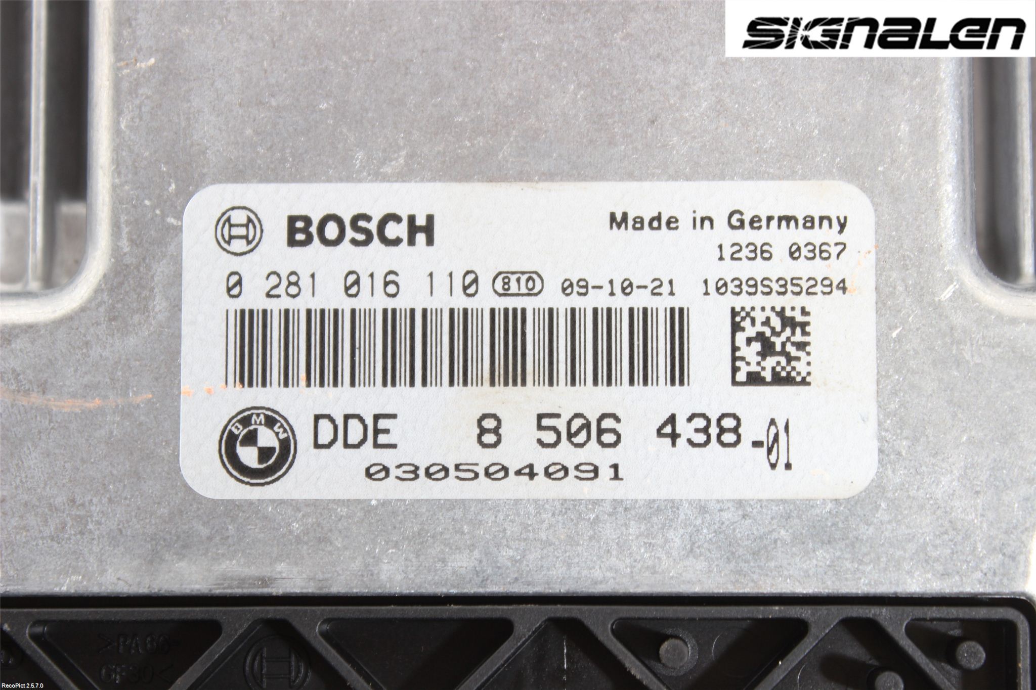 BMW 3 E90/91 SED/TOU 05-12 Styreenhet Innsprøytning