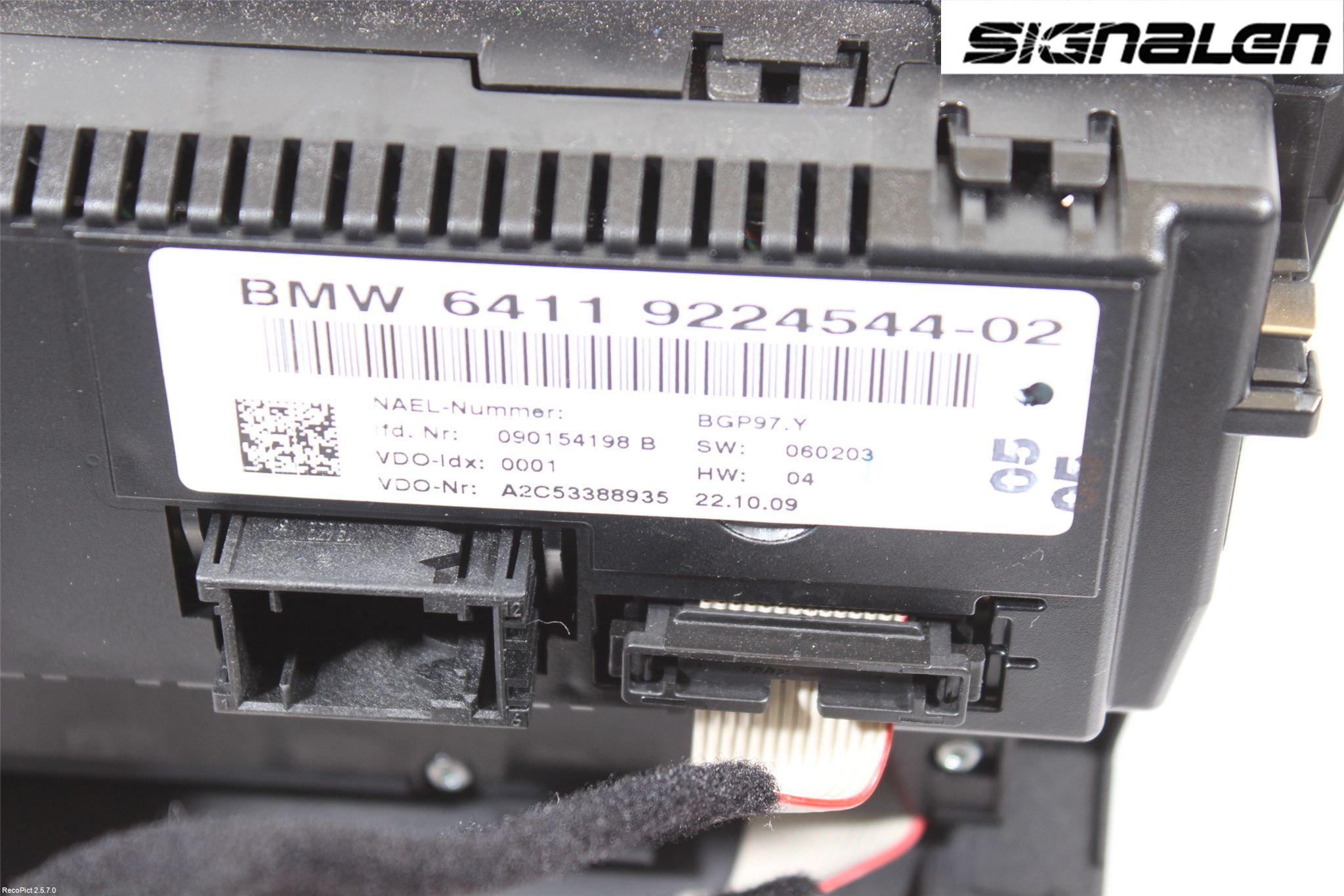 BMW 3 E90/91 SED/TOU 05-12 Varme Ac Betjening-Display