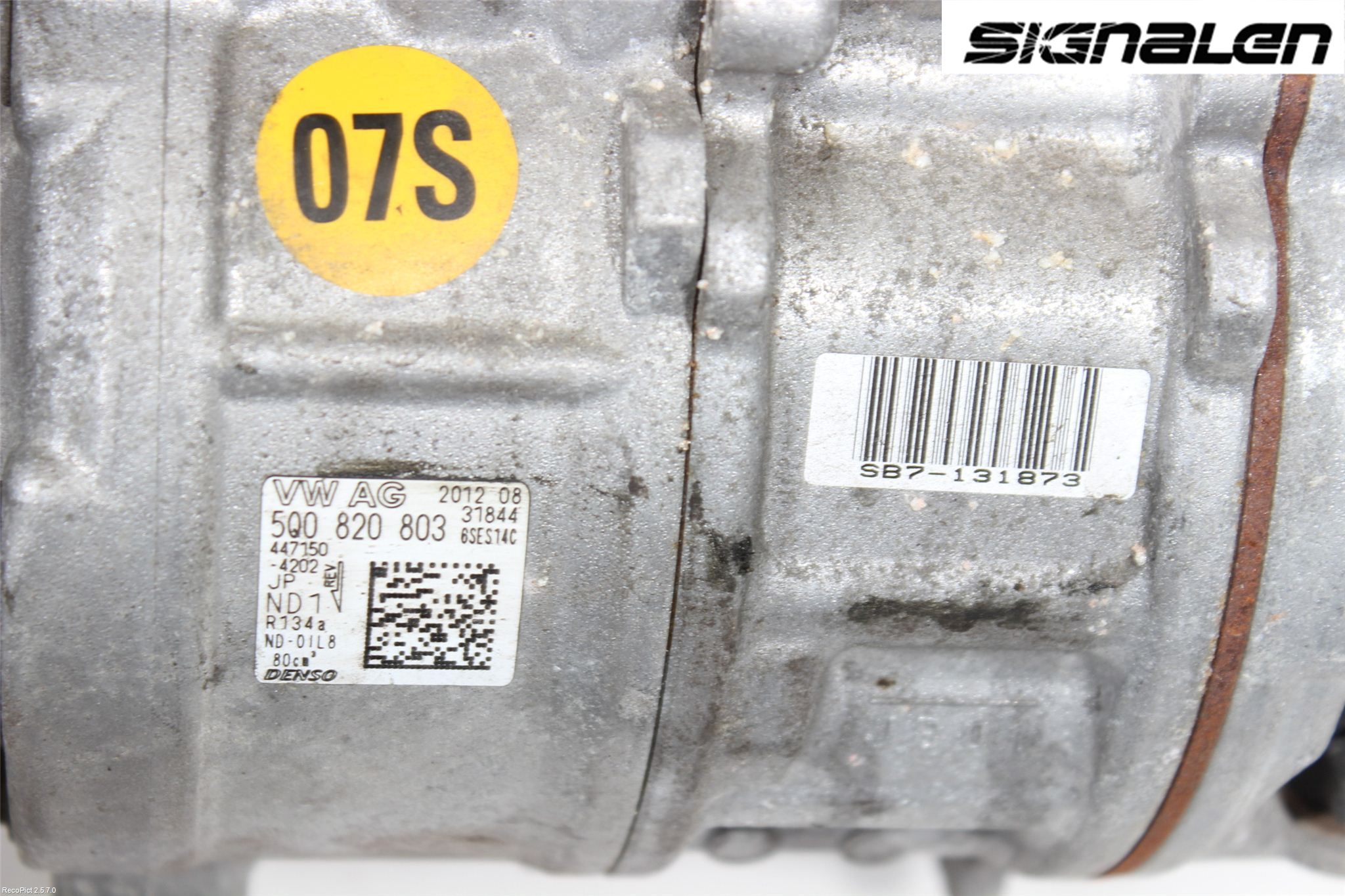 Volkswagen VW GOLF / E-GOLF VII 13-20 Varme Ac Kompressor