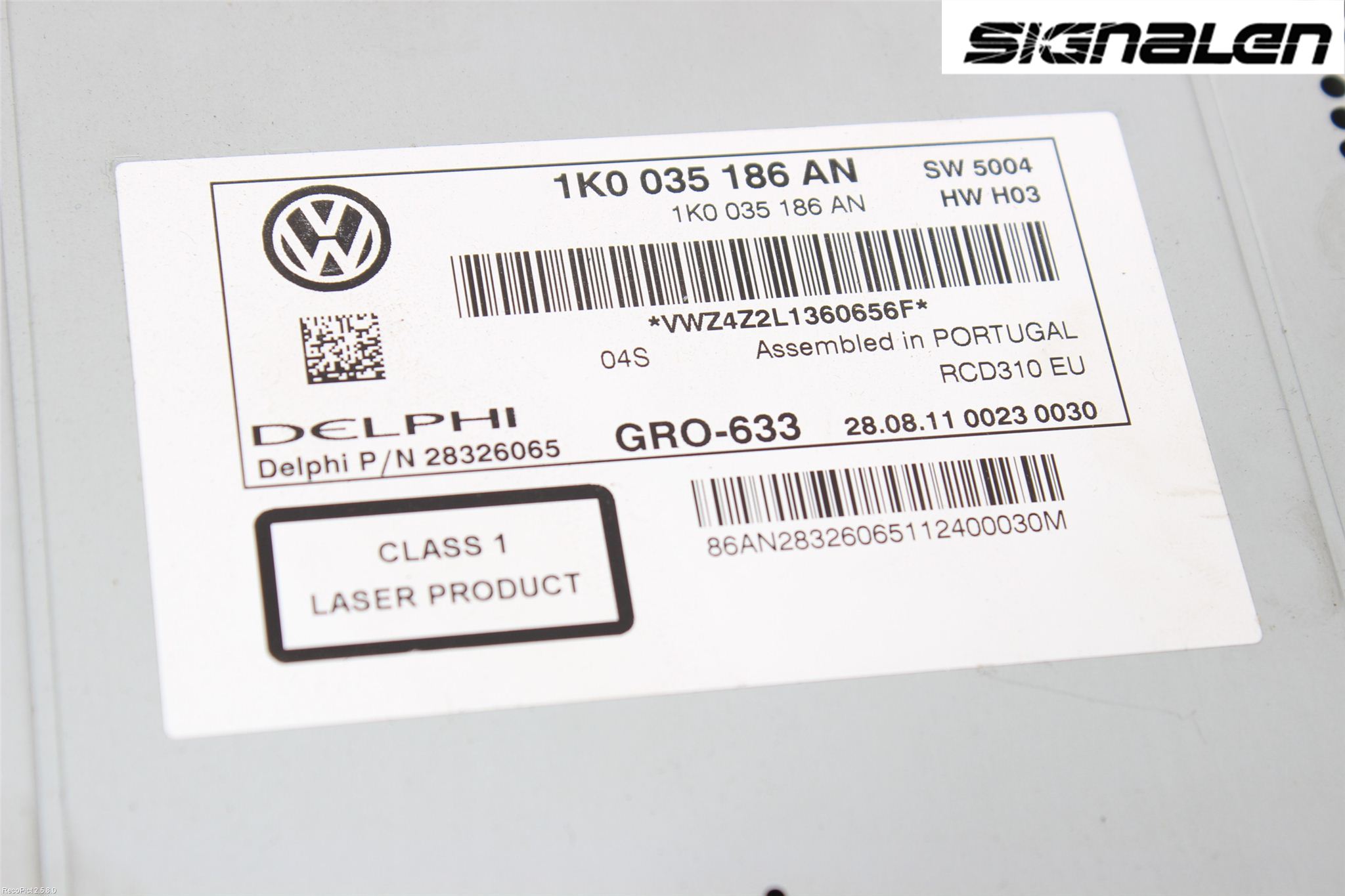 Volkswagen VW AMAROK 2H 10-22 Stereo Radio