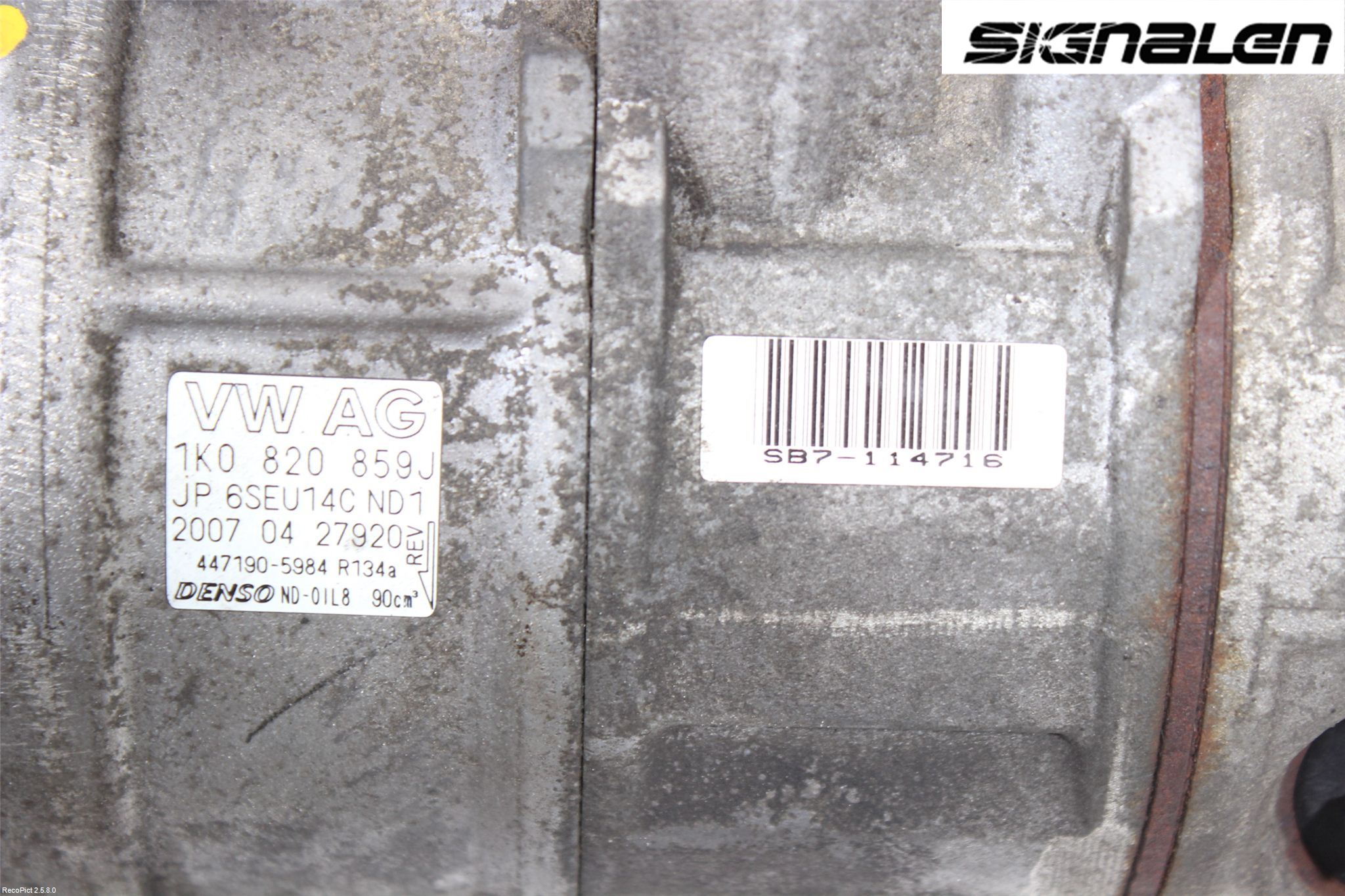 Volkswagen VW GOLF V 04-09 Varme Ac Kompressor