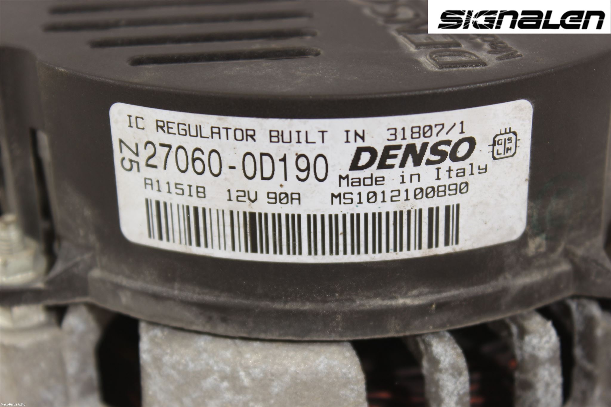 Toyota COROLLA VERSO 08-09 Dynamo