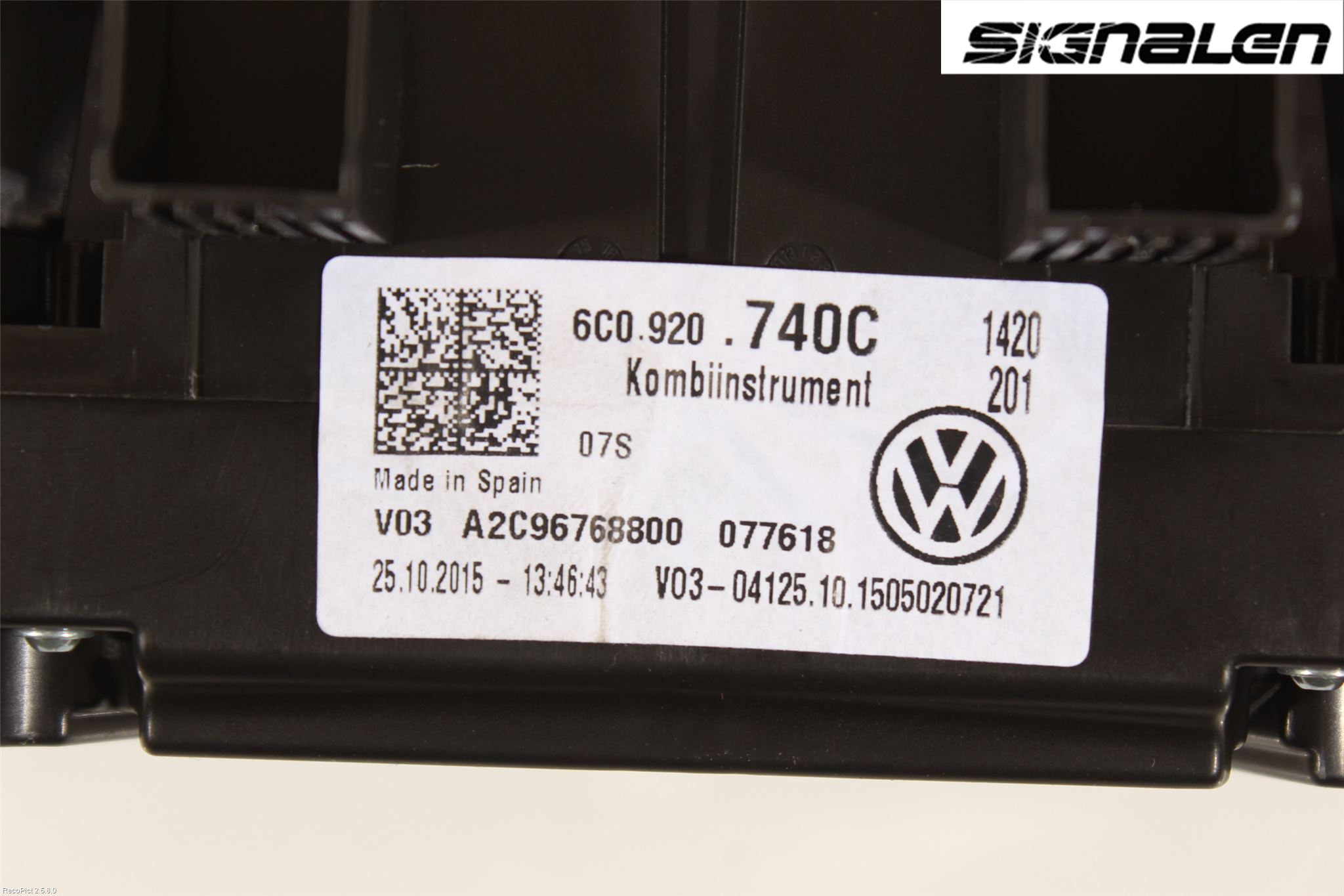 Volkswagen VW POLO 10-17 Instr Kombinert