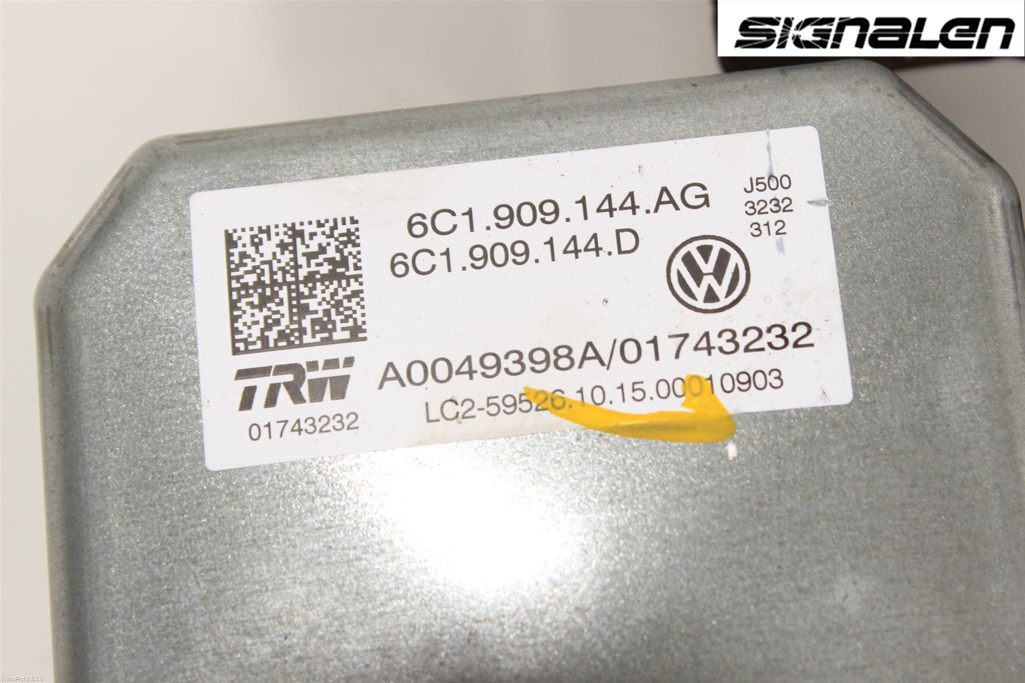 Volkswagen VW POLO 10-17 Rattakselaggregat Innebygd Servo