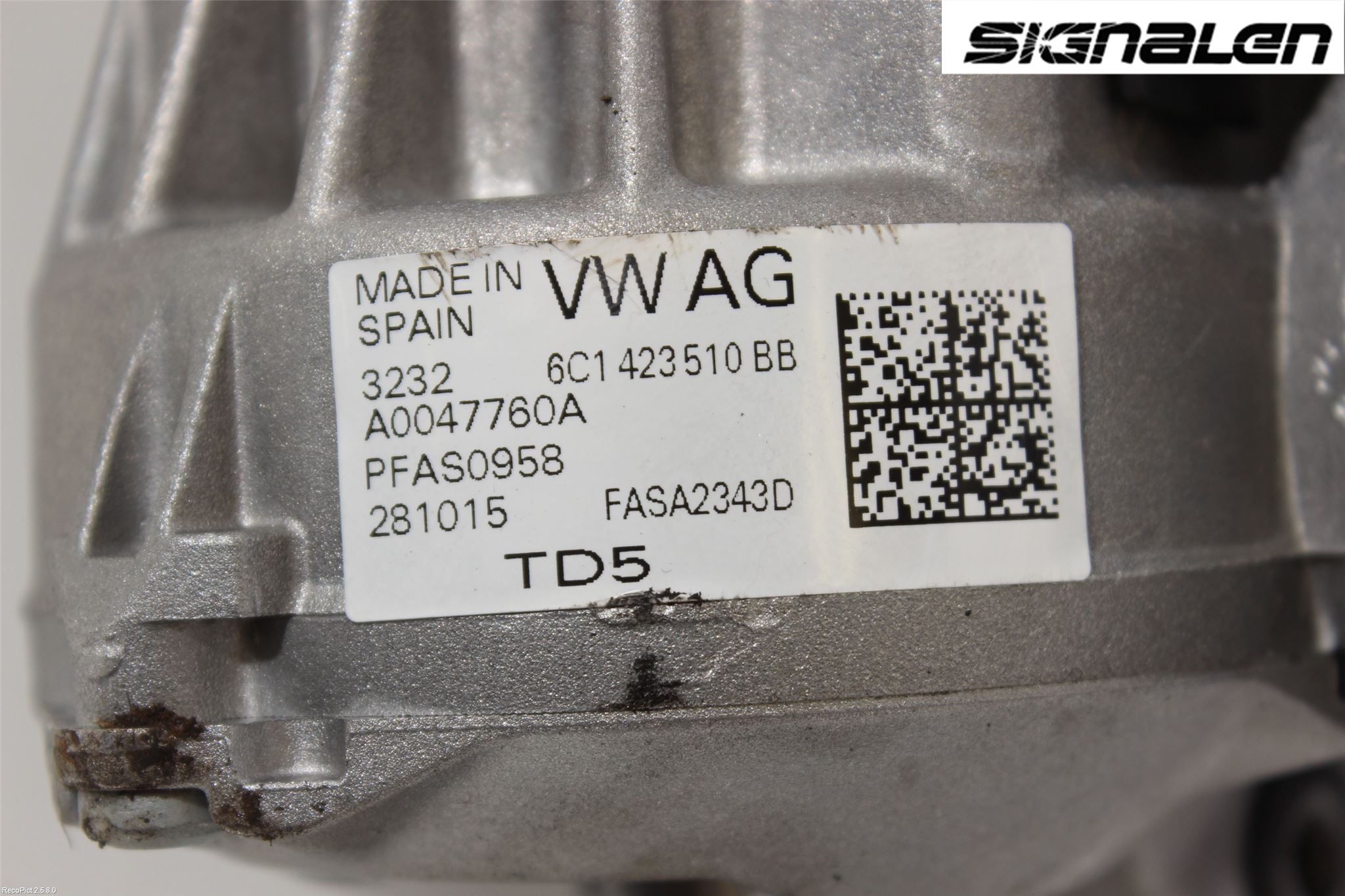 Volkswagen VW POLO 10-17 Rattakselaggregat Innebygd Servo