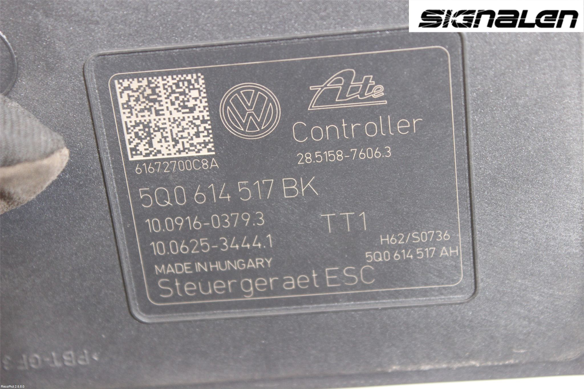 Volkswagen VW PASSAT 15-19 Abs Hydraulikkaggregat