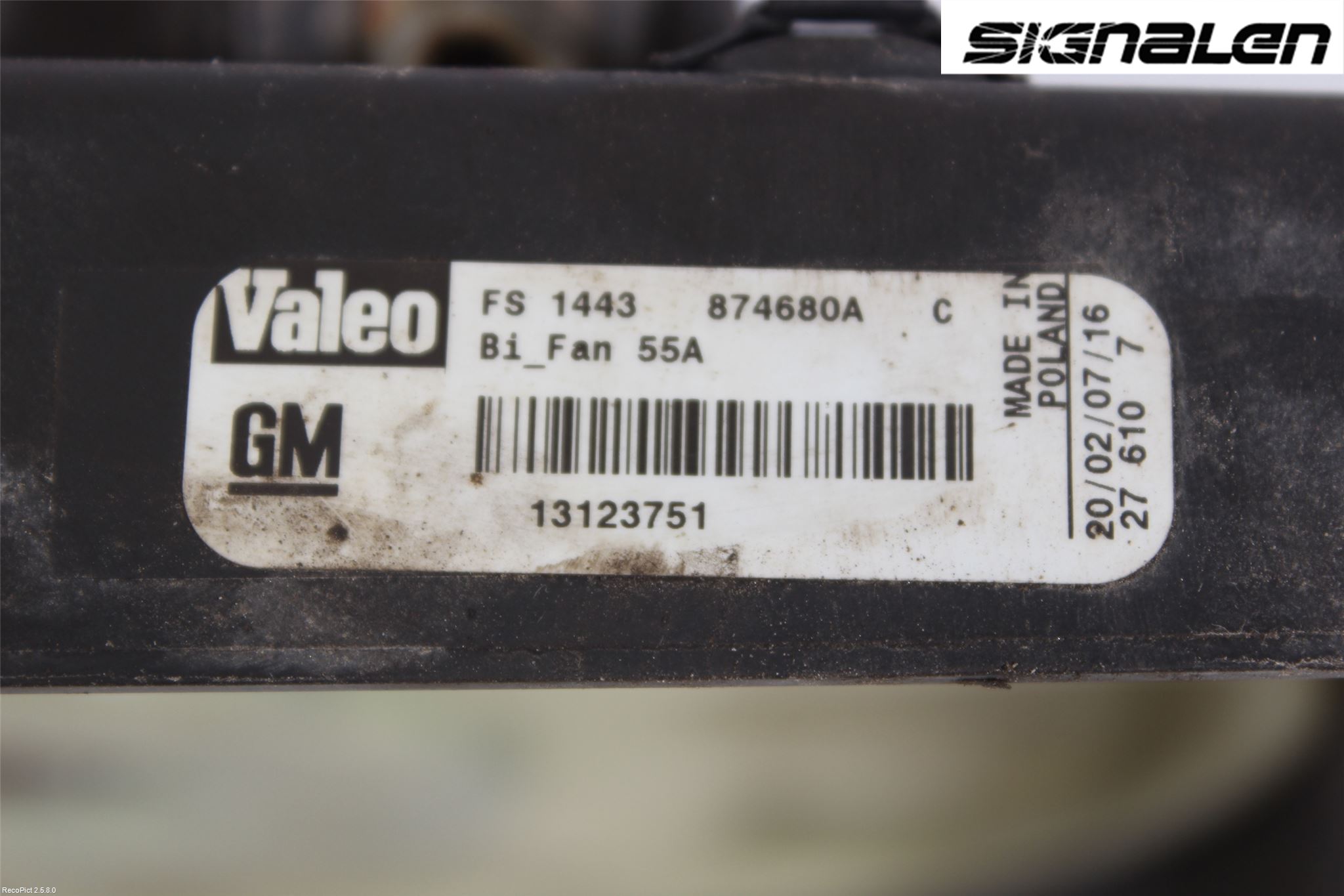 Saab 9-3 VER 2 Kjølevifte Elektrisk