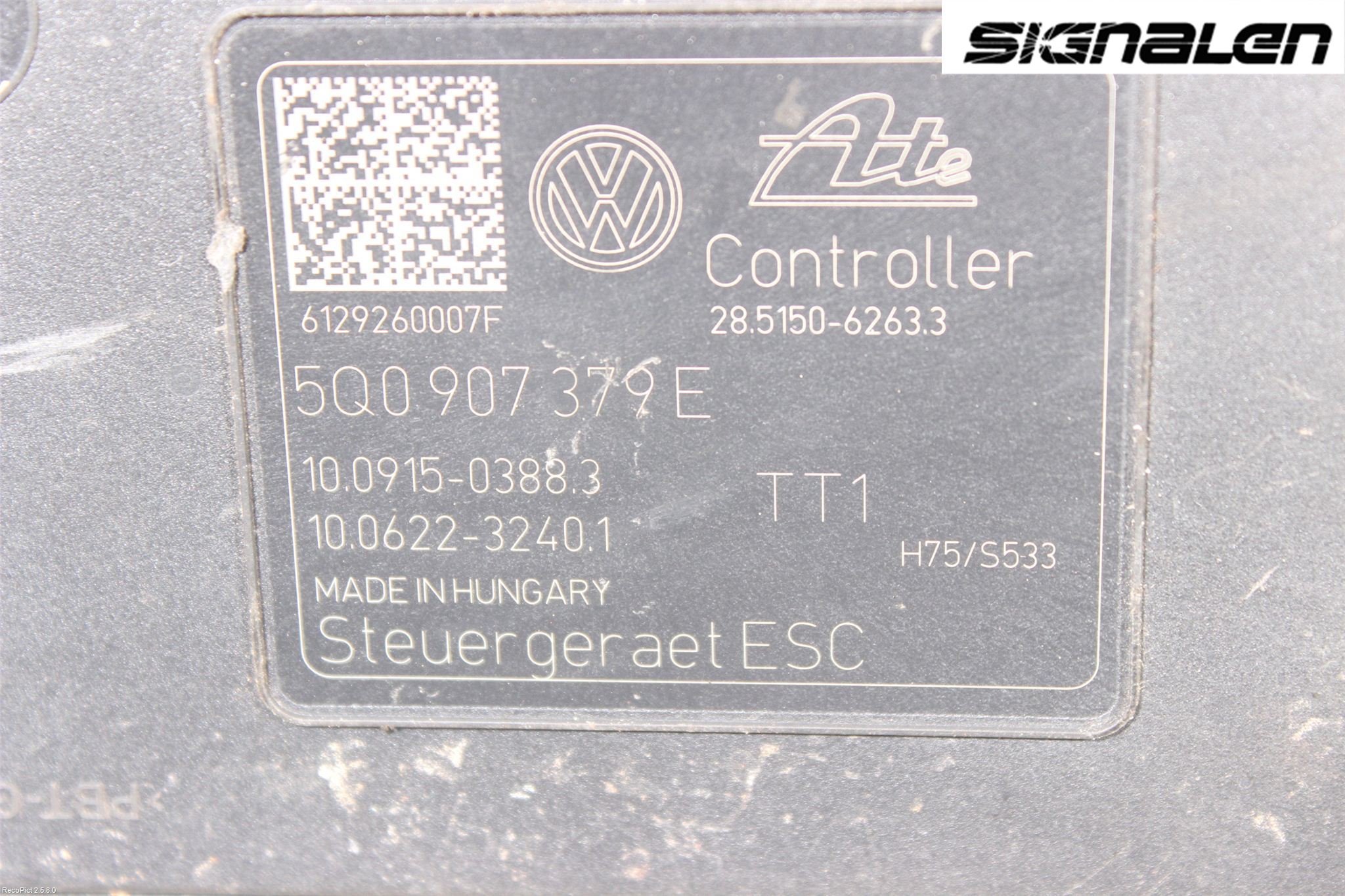 Volkswagen VW GOLF / E-GOLF VII 13-20 Abs Hydraulikkaggregat