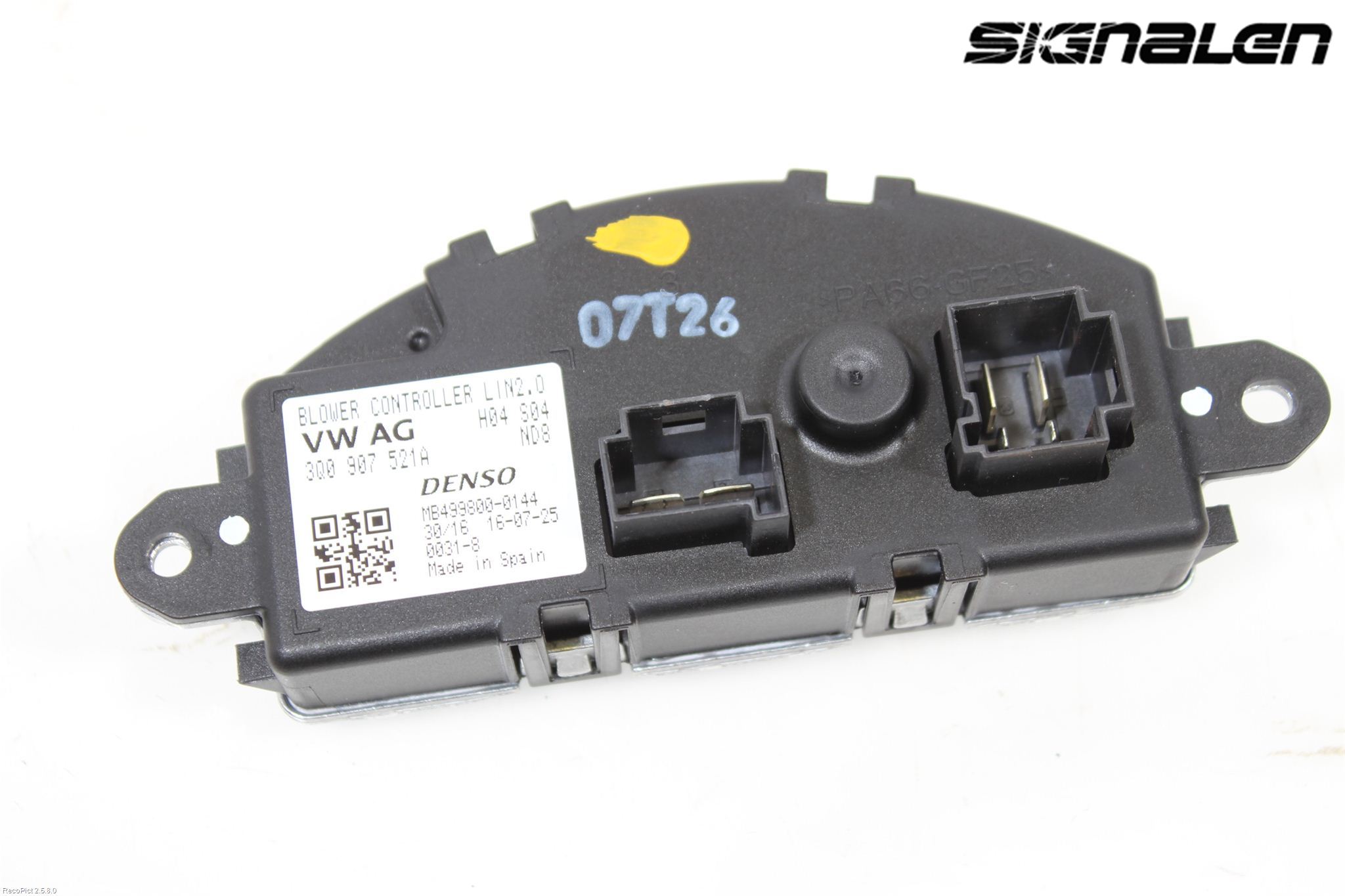 Volkswagen VW PASSAT 15-19 Varmeapparat Viftemotstand