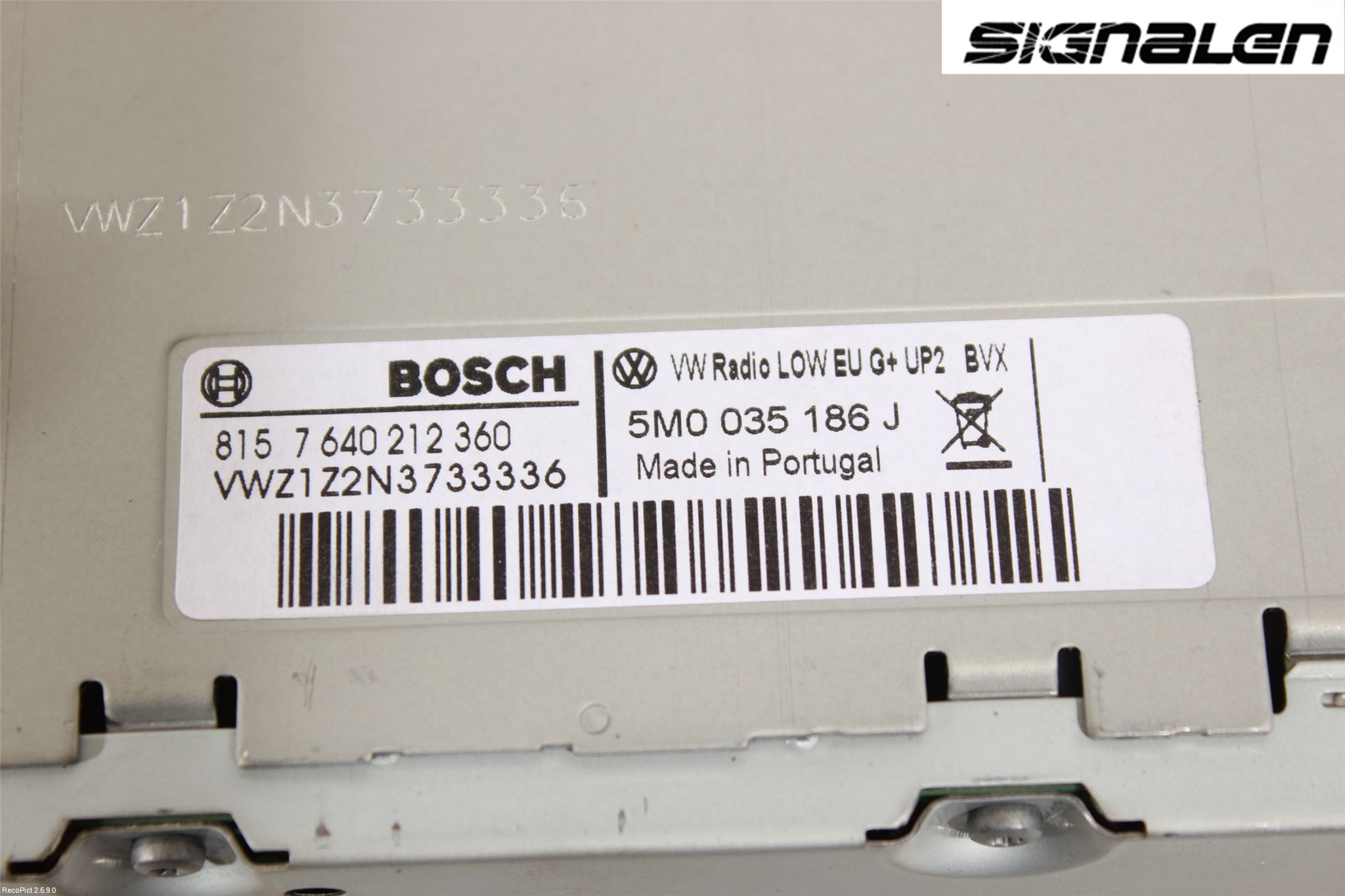 Volkswagen VW POLO 10-17 Stereo Radio