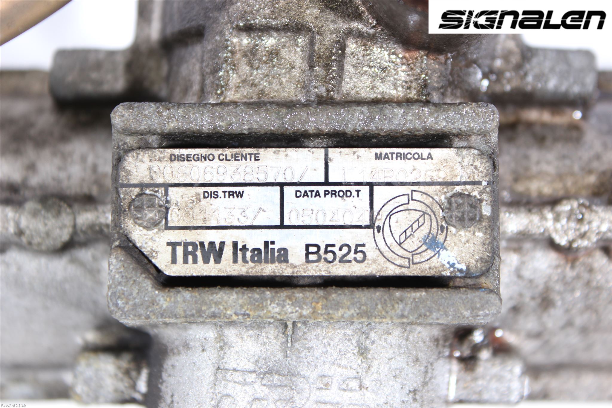 Alfa 156 Servo Snekke - Tannstang