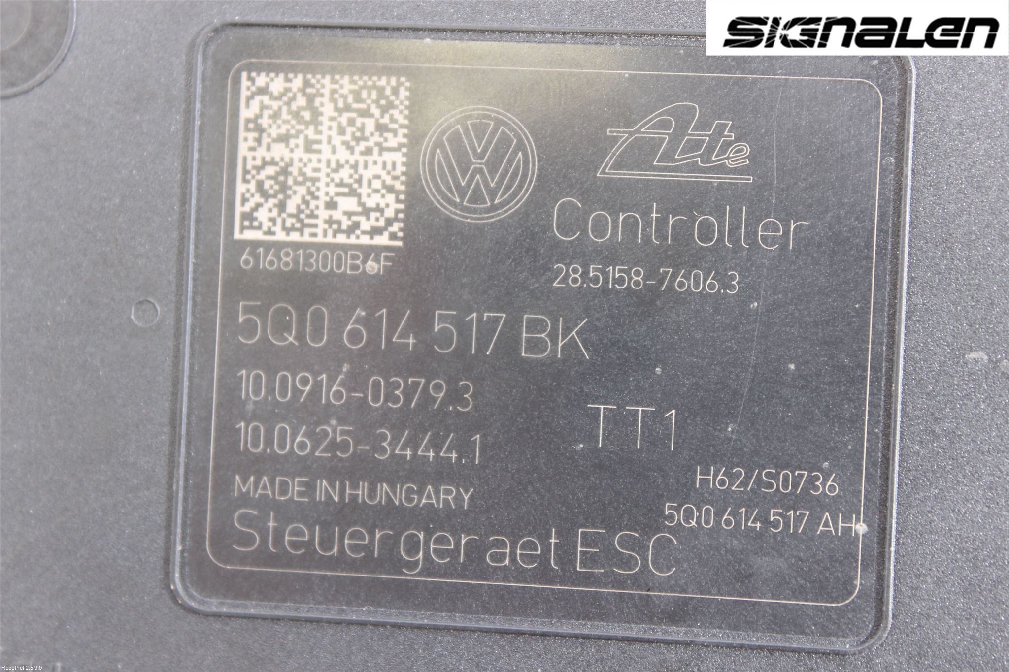 Volkswagen VW PASSAT 15-19 Abs Hydraulikkaggregat