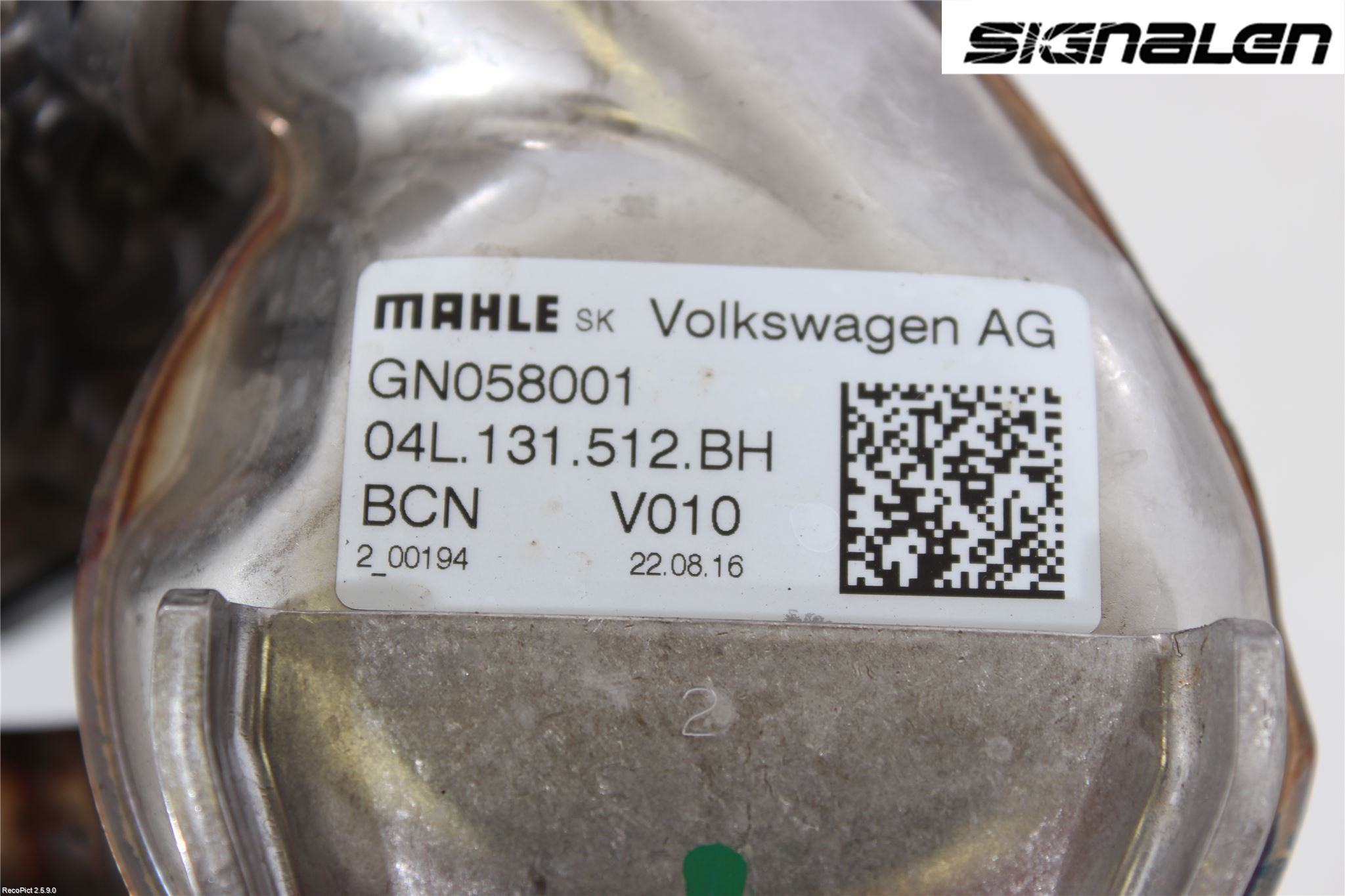 Volkswagen VW PASSAT 15-19 Eksos Kjøler